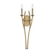 Covent Park 28" 2-Light Wall Sconce, Brushed Honey Gold Finish - Bees Lighting
