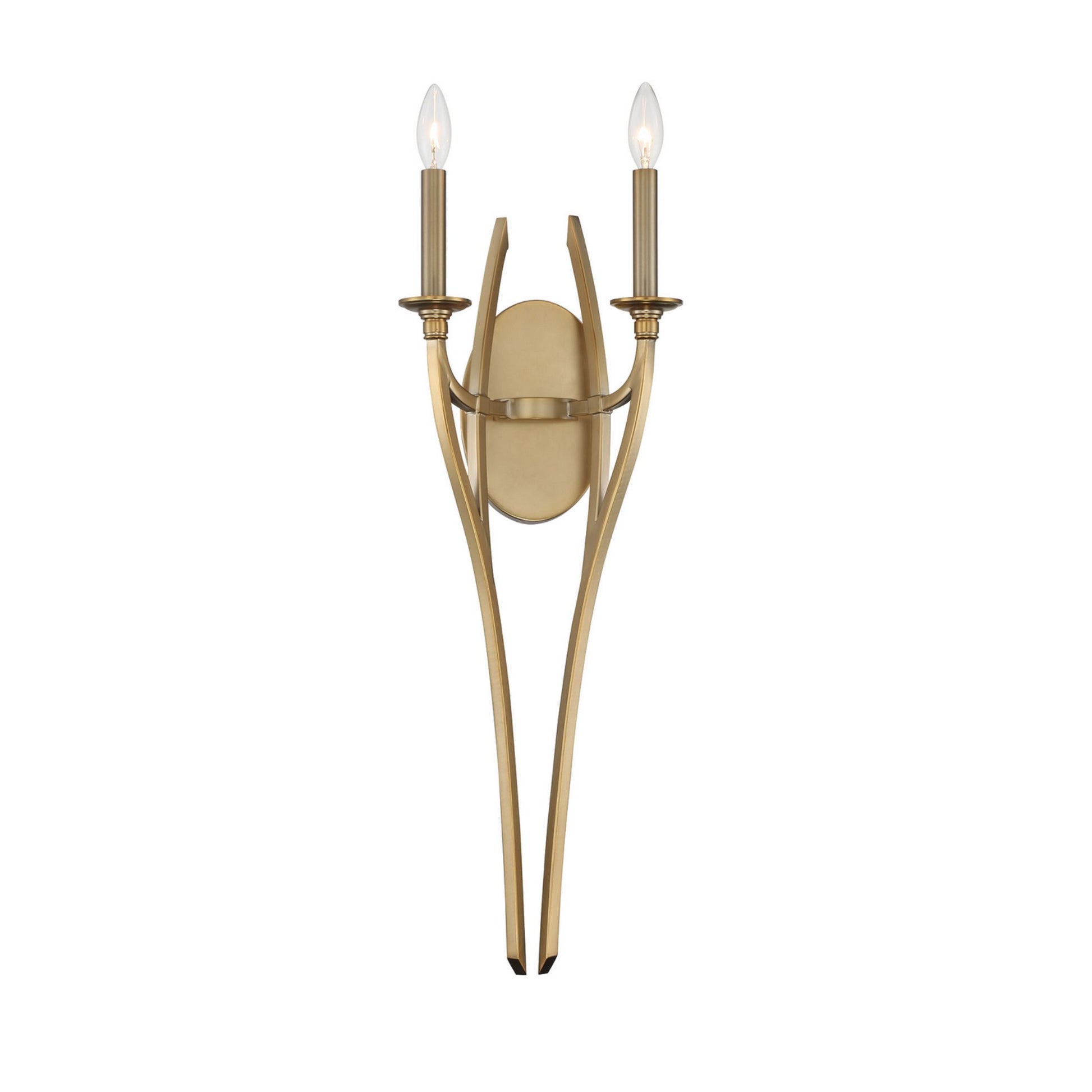 Covent Park 28" 2-Light Wall Sconce, Brushed Honey Gold Finish - Bees Lighting
