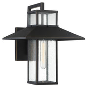 Danforth Park 13 in. Outdoor Wall Lantern Oil Rubbed Bronze & Gold Finish - Bees Lighting