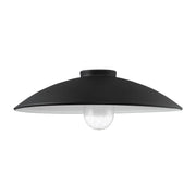 RLM 18" Outdoor Shade with Clear Seeded Glass, Sand Coal Finish - Bees Lighting