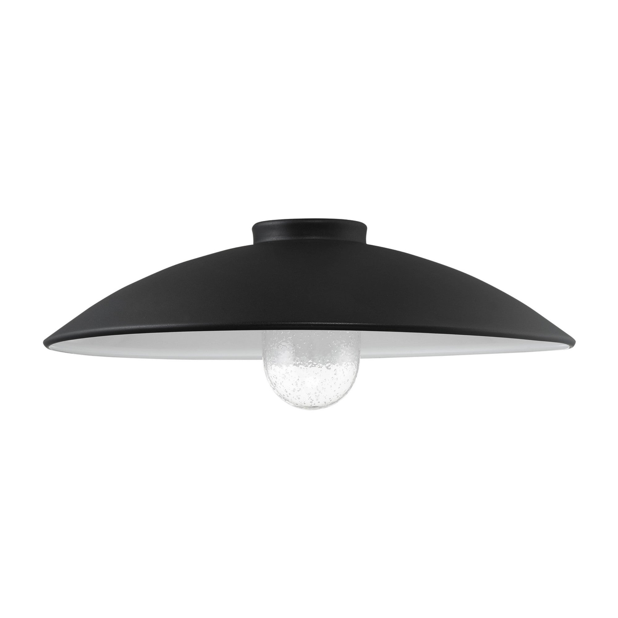 RLM 18" Outdoor Shade with Clear Seeded Glass, Sand Coal Finish - Bees Lighting