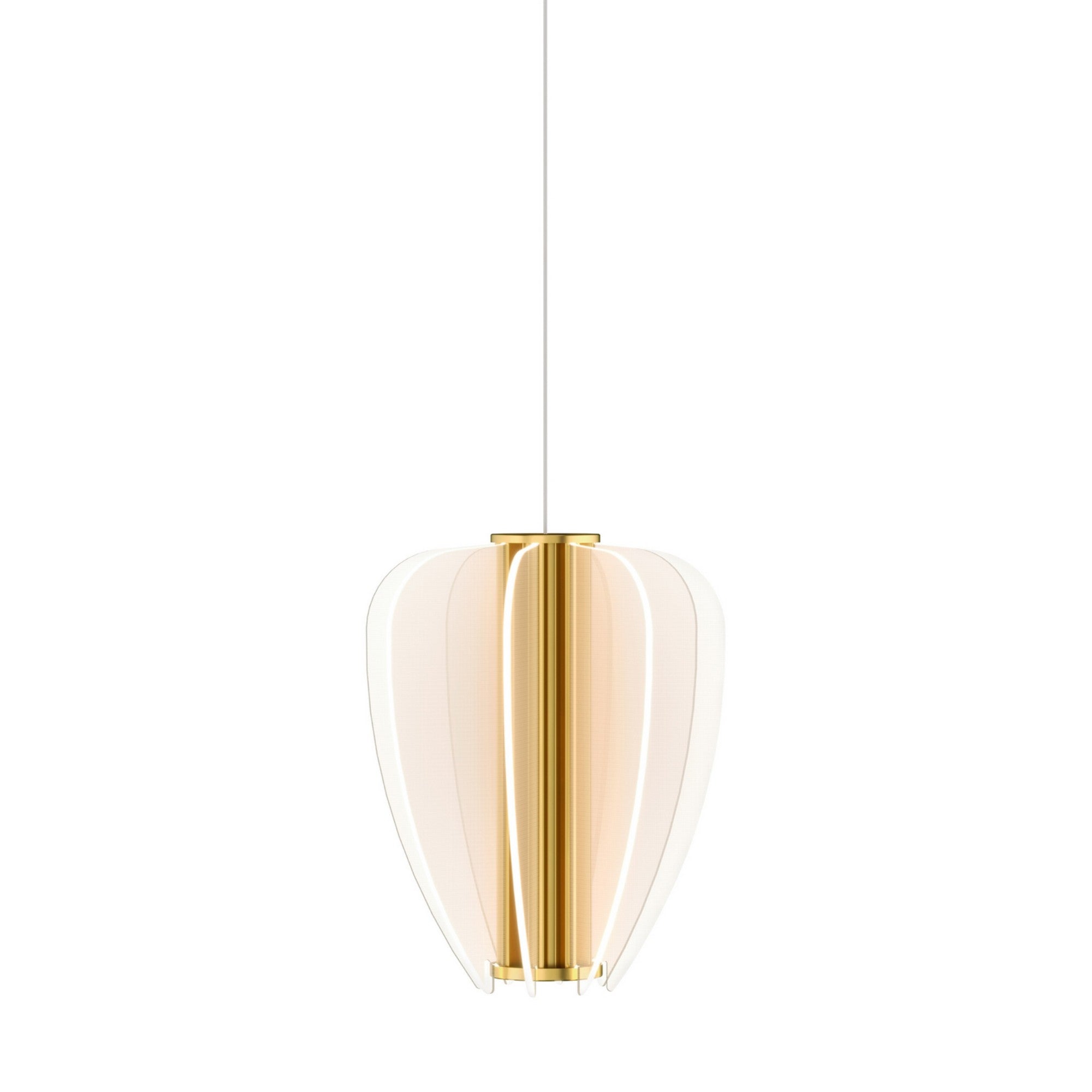 Nyra Monorail LED Pendant, Plated Brass Finish - Bees Lighting