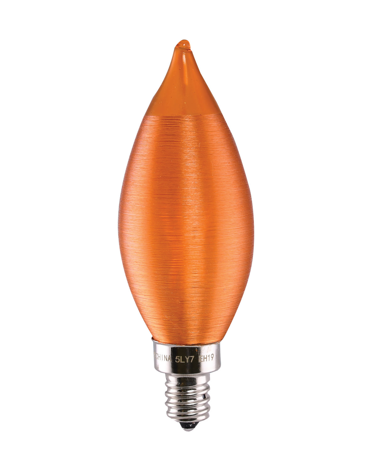 CA11 Filament LED Bulb, 4W, 200lm, 2100K, 40W Equal, E12 Candelabra Base, Satin Spun Amber - Bees Lighting