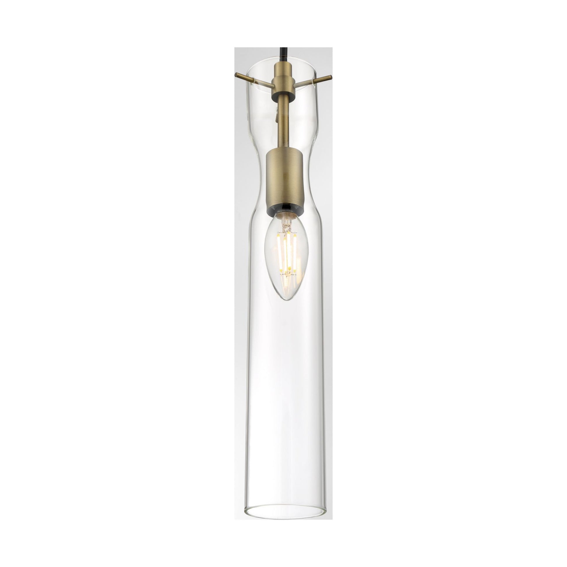Spyglass 5" Mini Pendant, Vintage Brass Finish - Bees Lighting