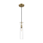 Spyglass 5" Mini Pendant, Vintage Brass Finish - Bees Lighting