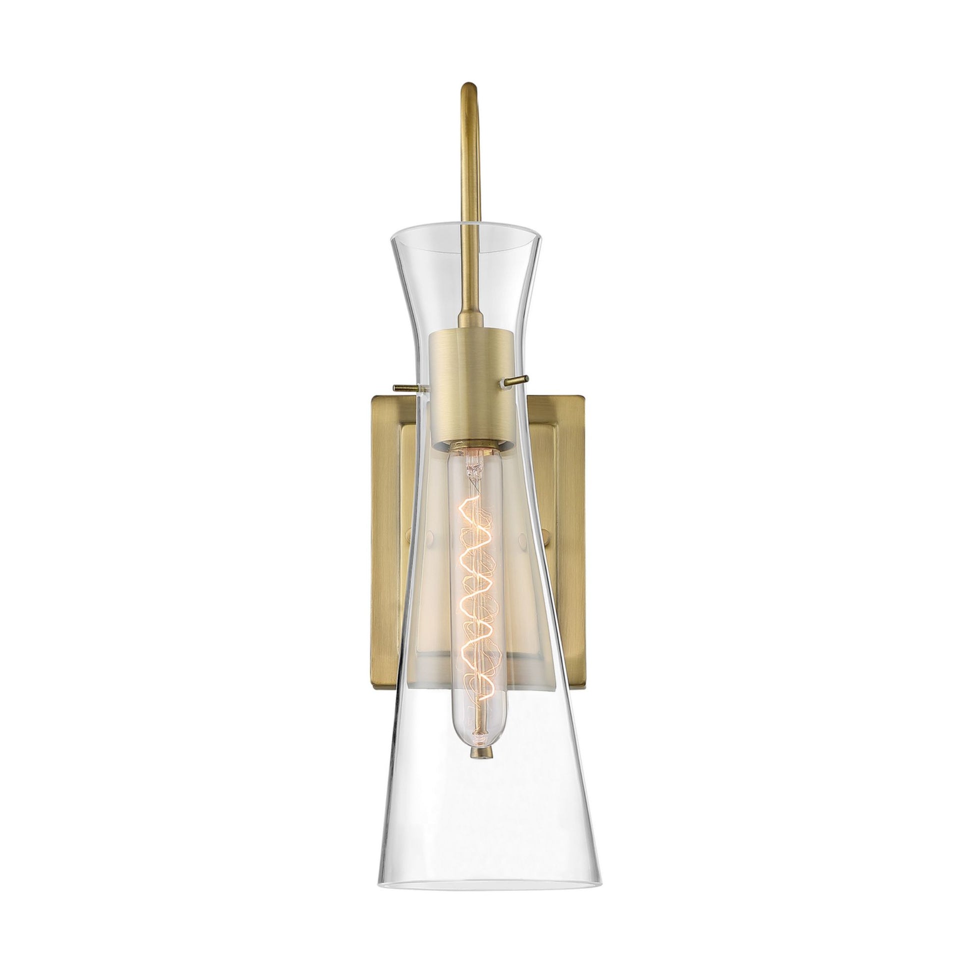 Bahari 5" Wall Sconce, Vintage Brass Finish - Bees Lighting