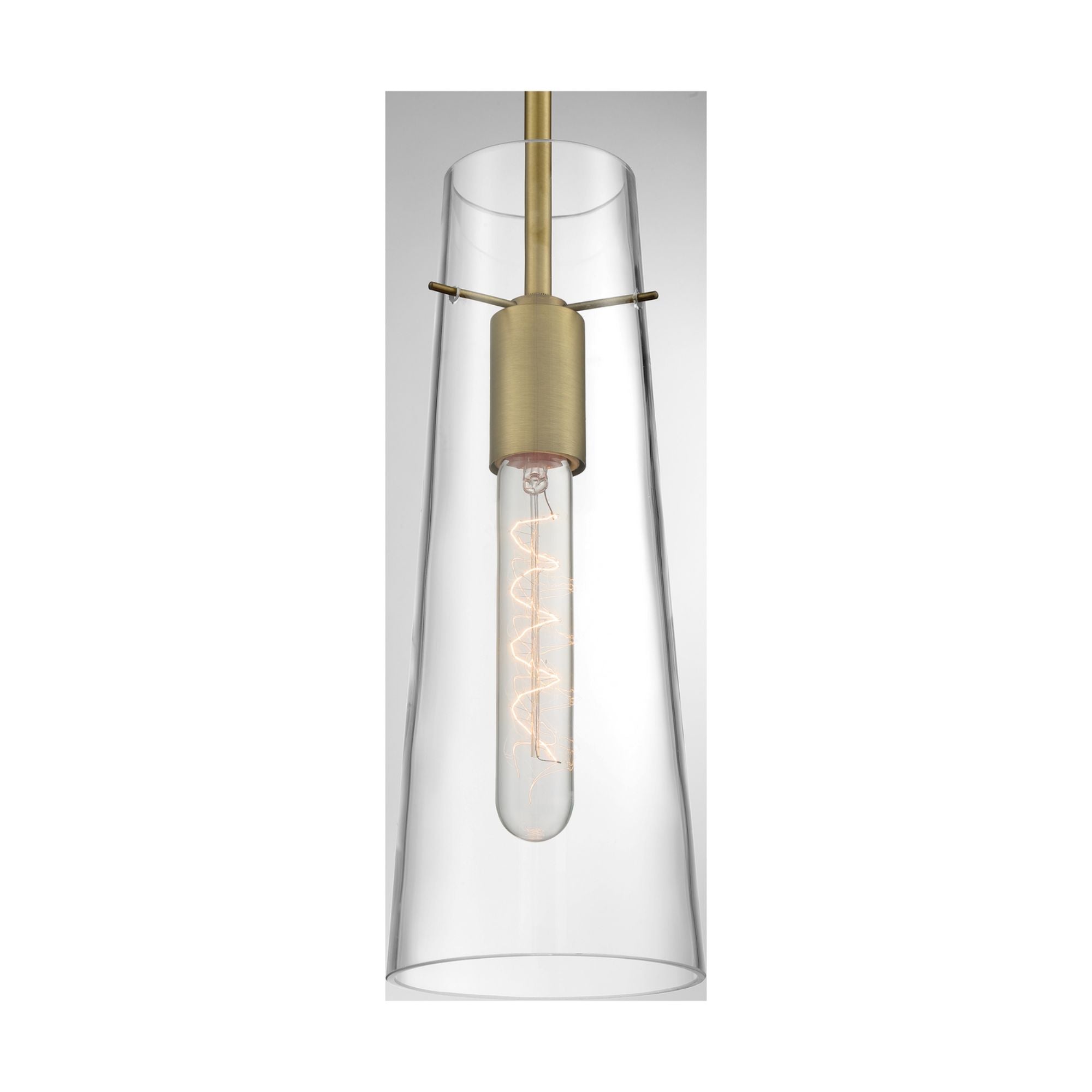 Bahari 4" Mini Pendant, Vintage Brass Finish - Bees Lighting
