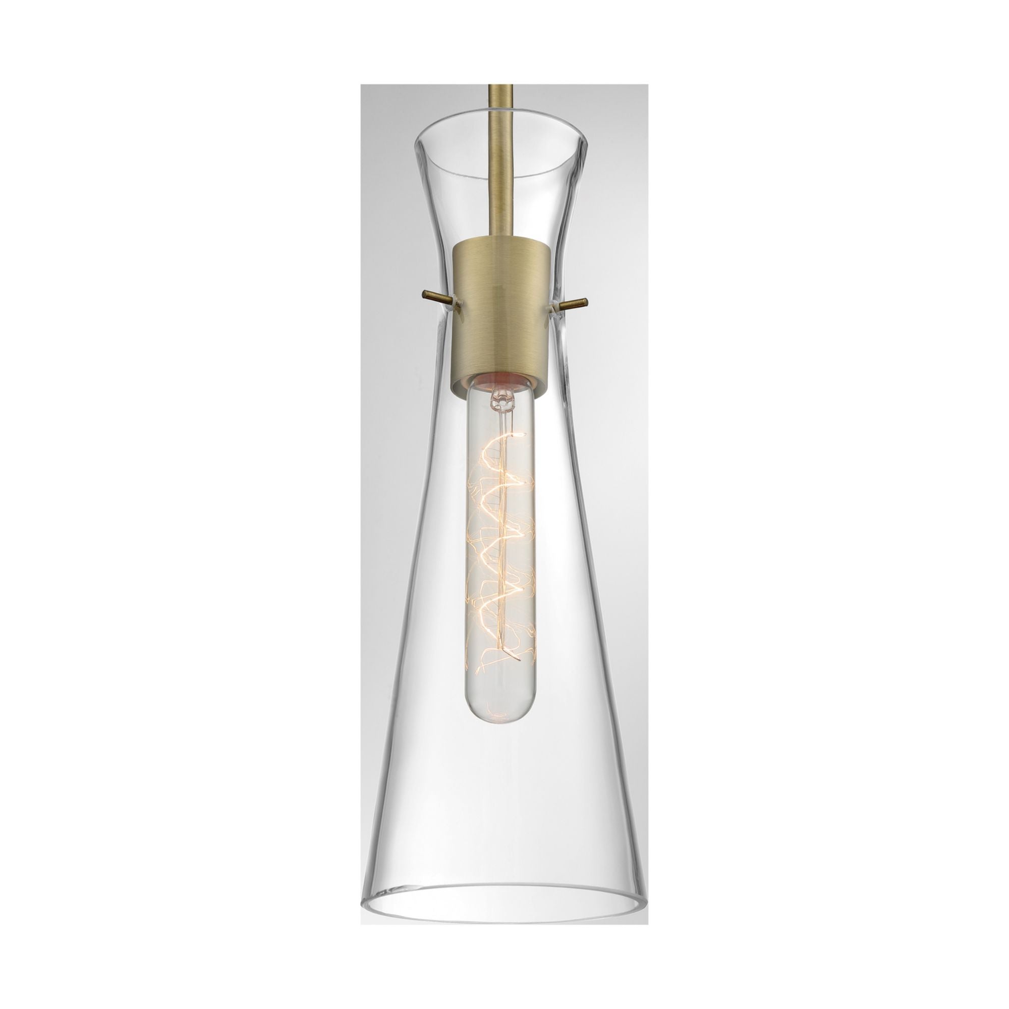 Alondra 4" Mini Pendant, Vintage Brass Finish - Bees Lighting