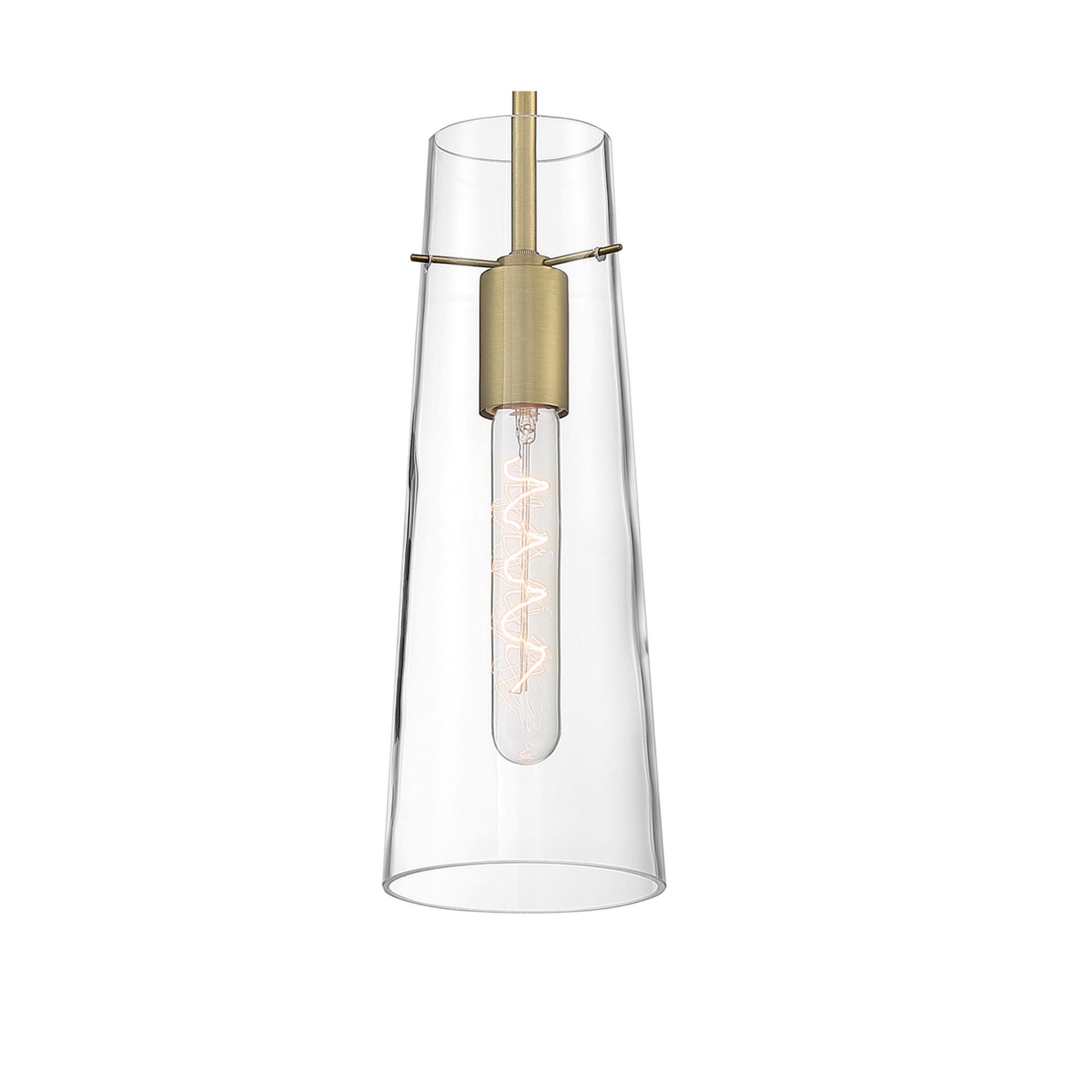 Alondra 4" Mini Pendant, Vintage Brass Finish - Bees Lighting