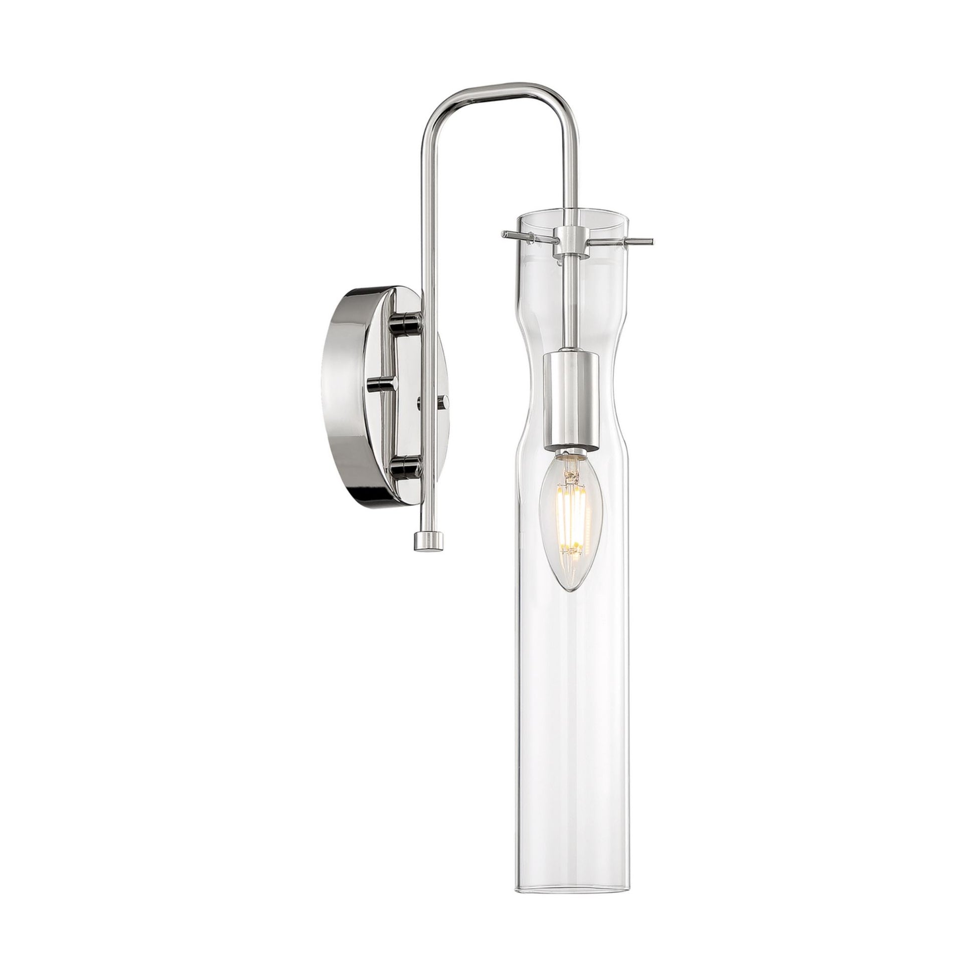 Spyglass 16" Wall Sconce, Polished Nickel Finish - Bees Lighting