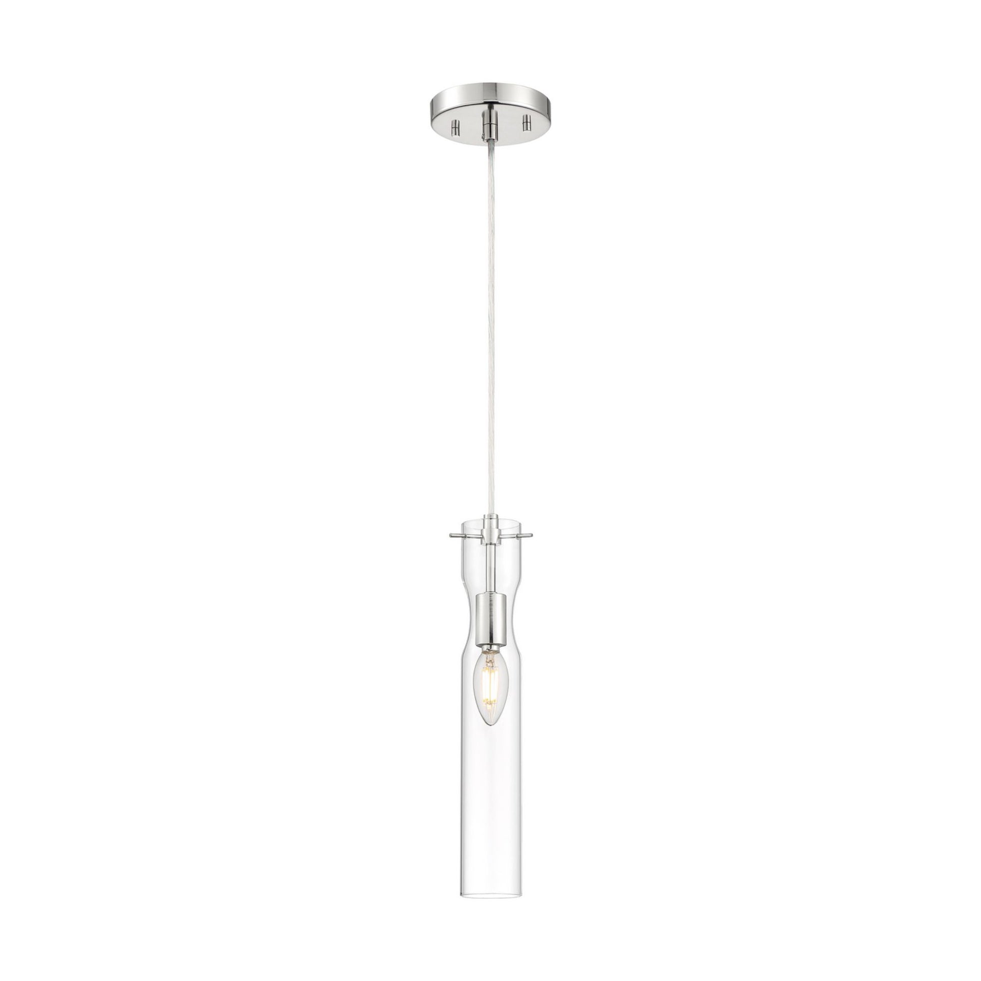 Spyglass 5" Mini Pendant, Polished Nickel Finish - Bees Lighting