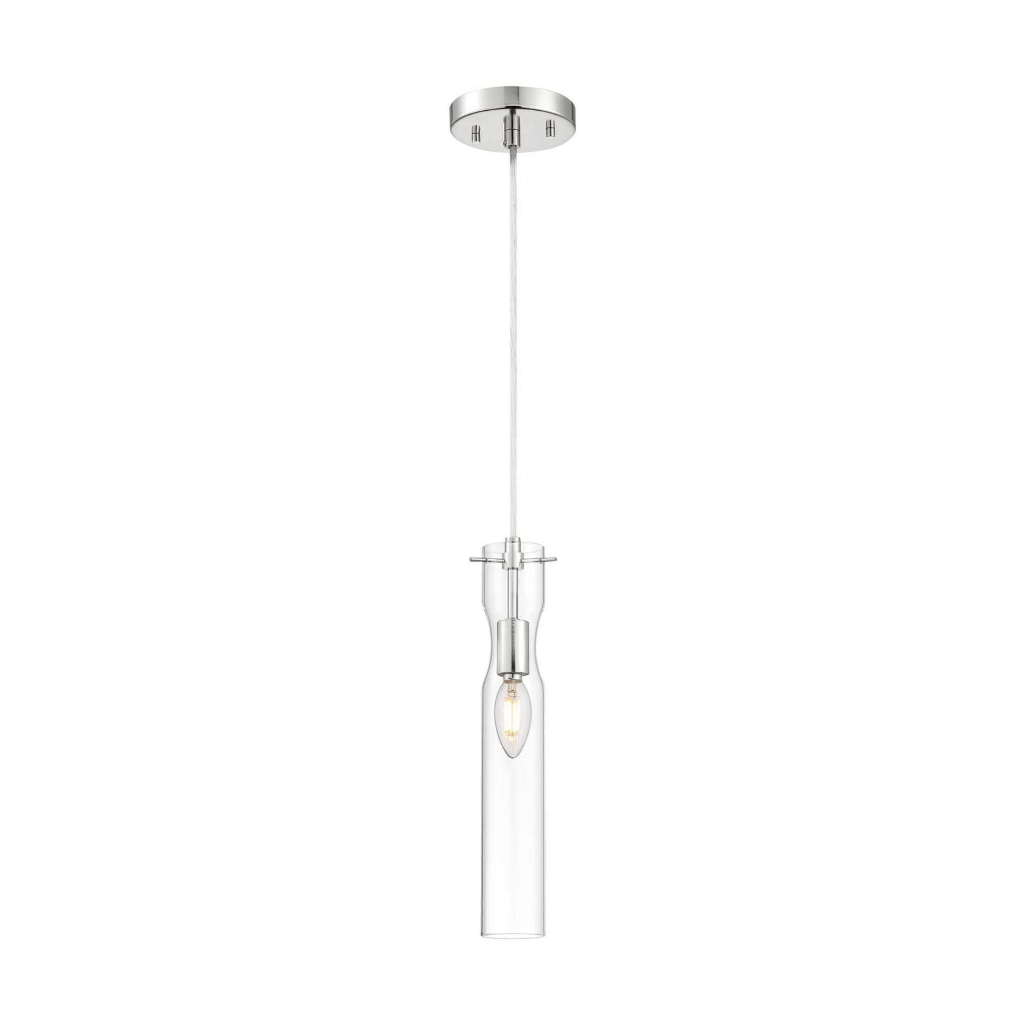 Spyglass 5" Mini Pendant, Polished Nickel Finish - Bees Lighting
