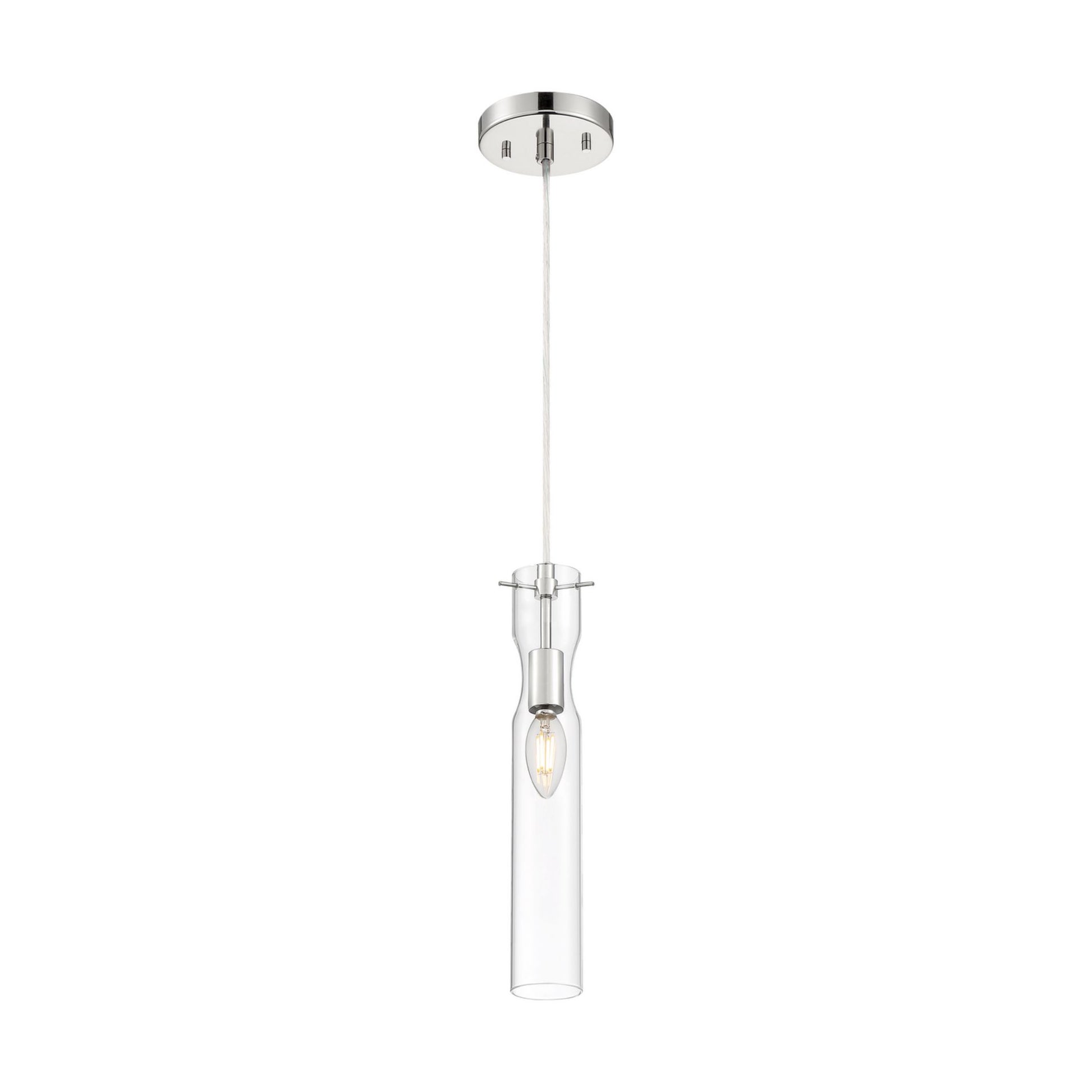 Spyglass 5" Mini Pendant, Polished Nickel Finish - Bees Lighting