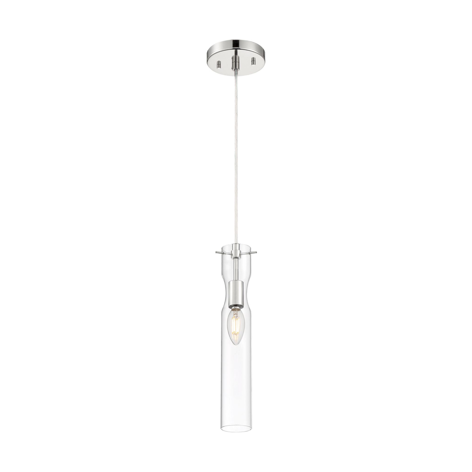 Spyglass 5" Mini Pendant, Polished Nickel Finish - Bees Lighting