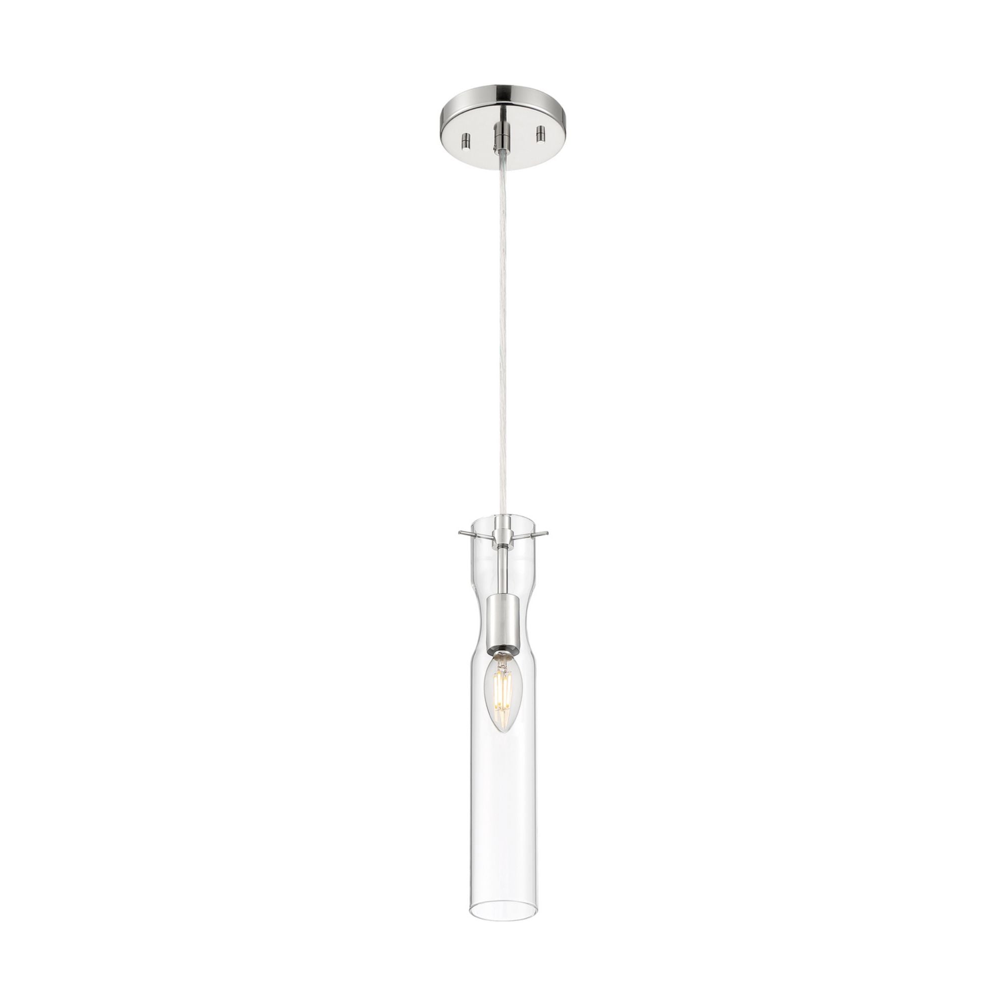 Spyglass 5" Mini Pendant, Polished Nickel Finish - Bees Lighting