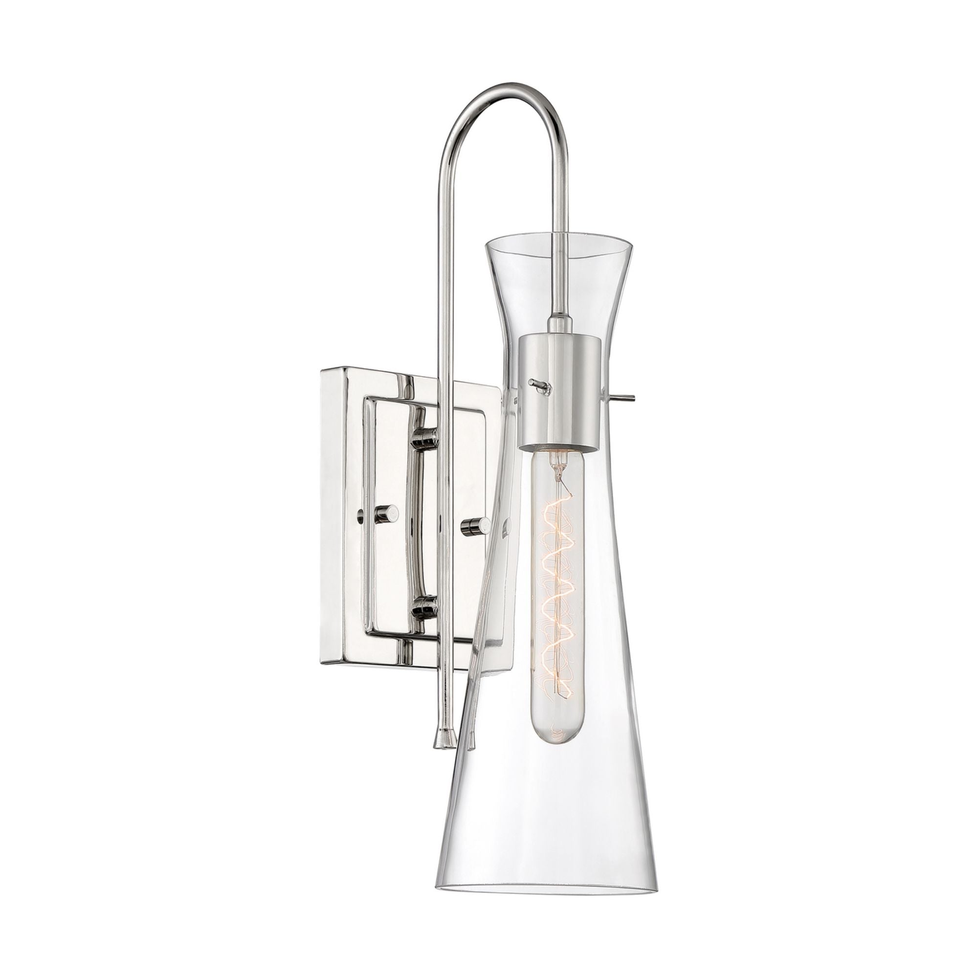 Bahari 5" Wall Sconce, Polished Nickel Finish - Bees Lighting