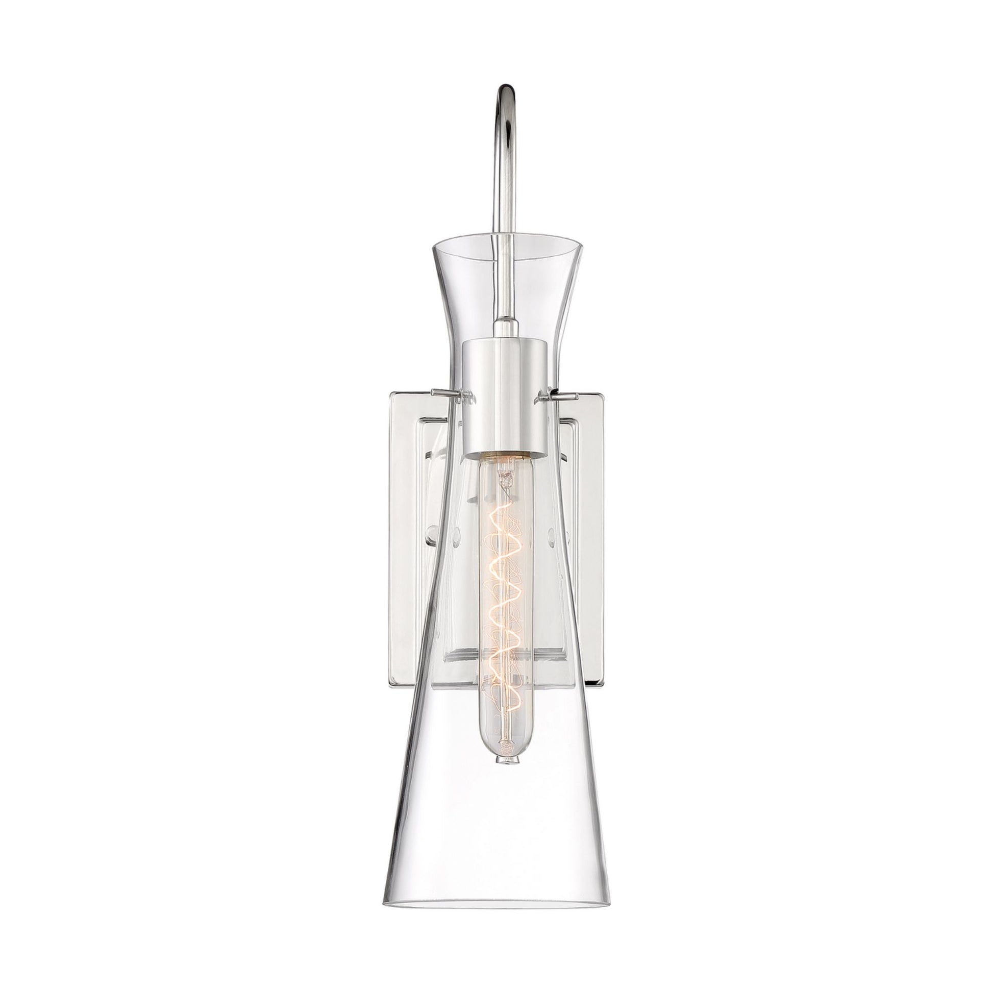 Bahari 5" Wall Sconce, Polished Nickel Finish - Bees Lighting