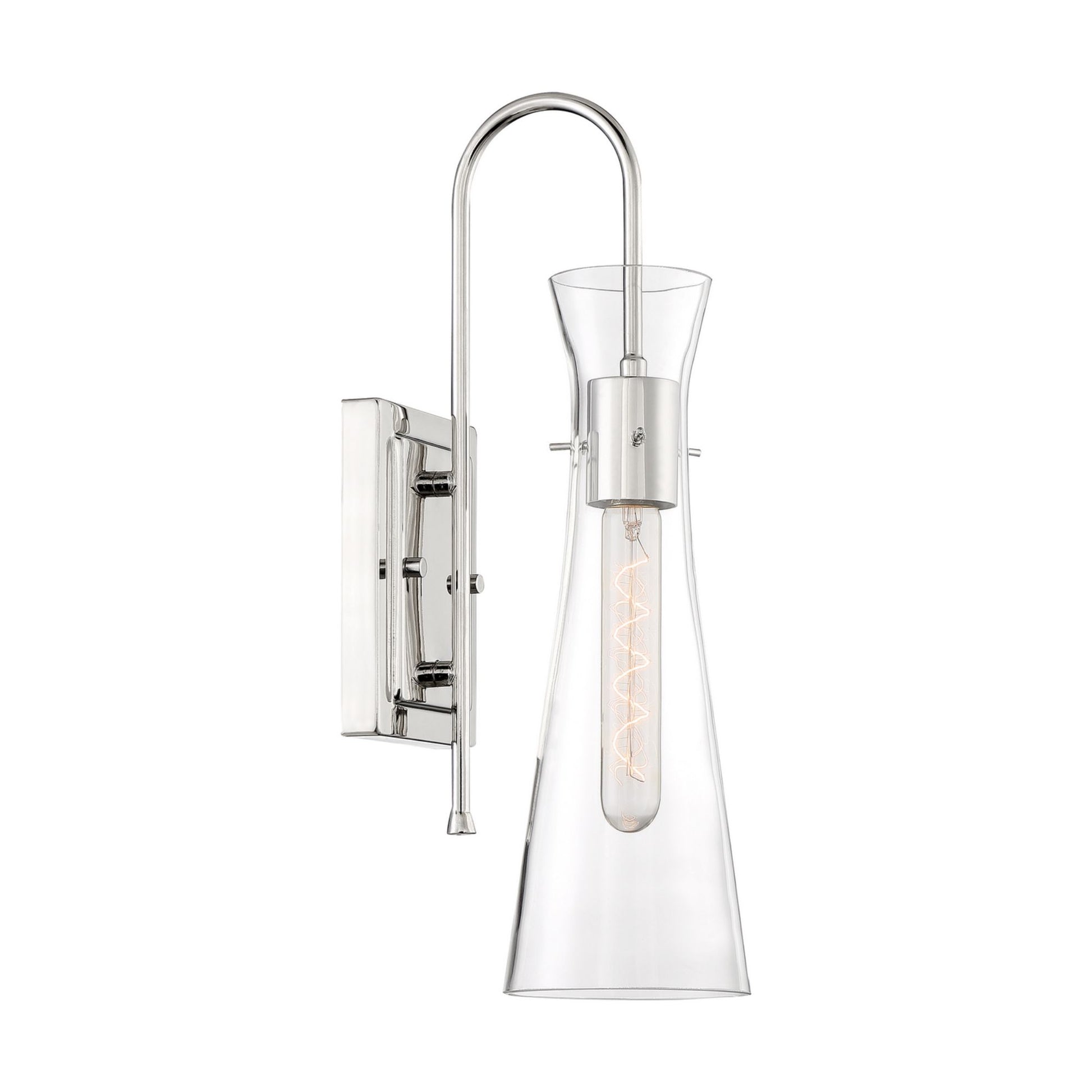 Bahari 5" Wall Sconce, Polished Nickel Finish - Bees Lighting