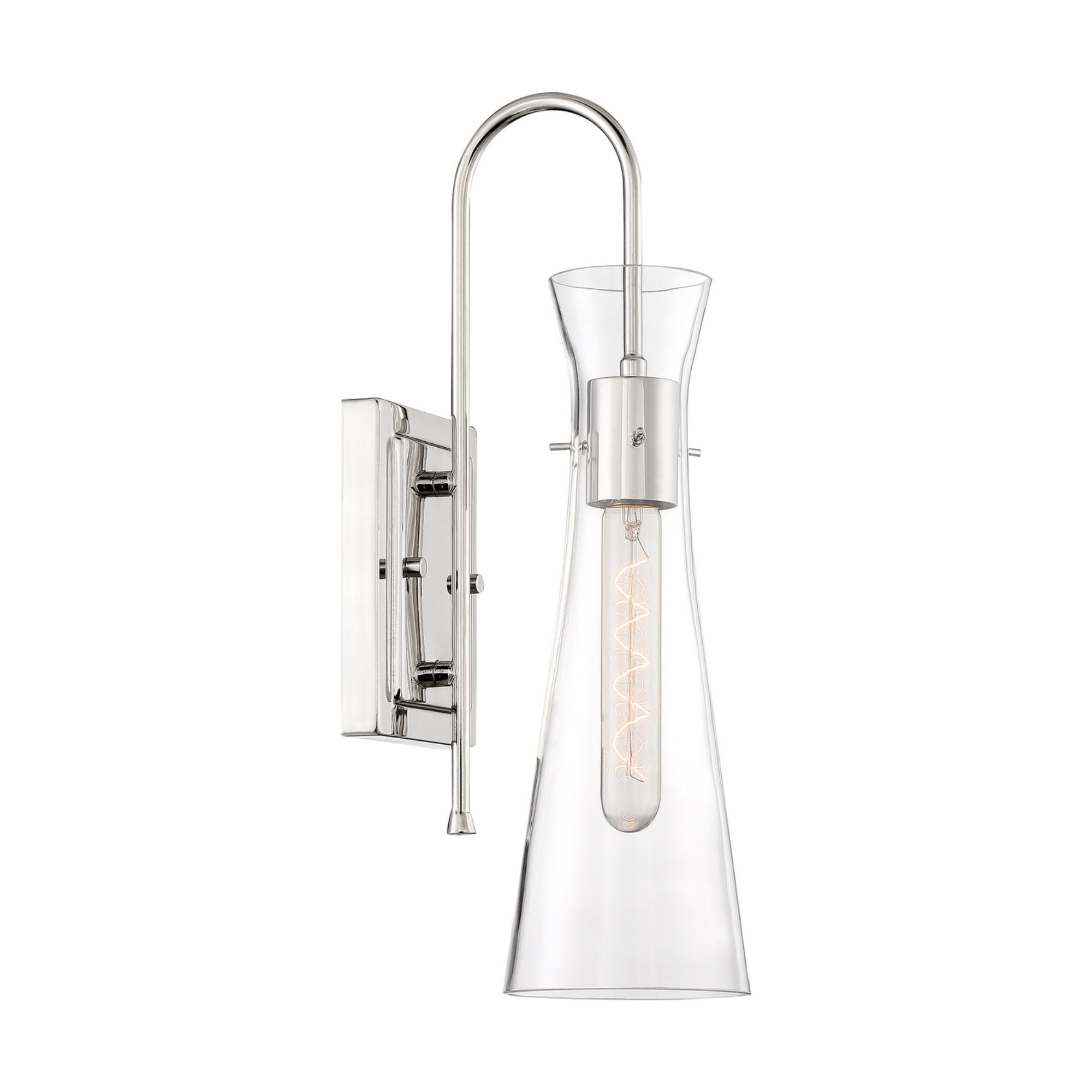 Bahari 5" Wall Sconce, Polished Nickel Finish - Bees Lighting