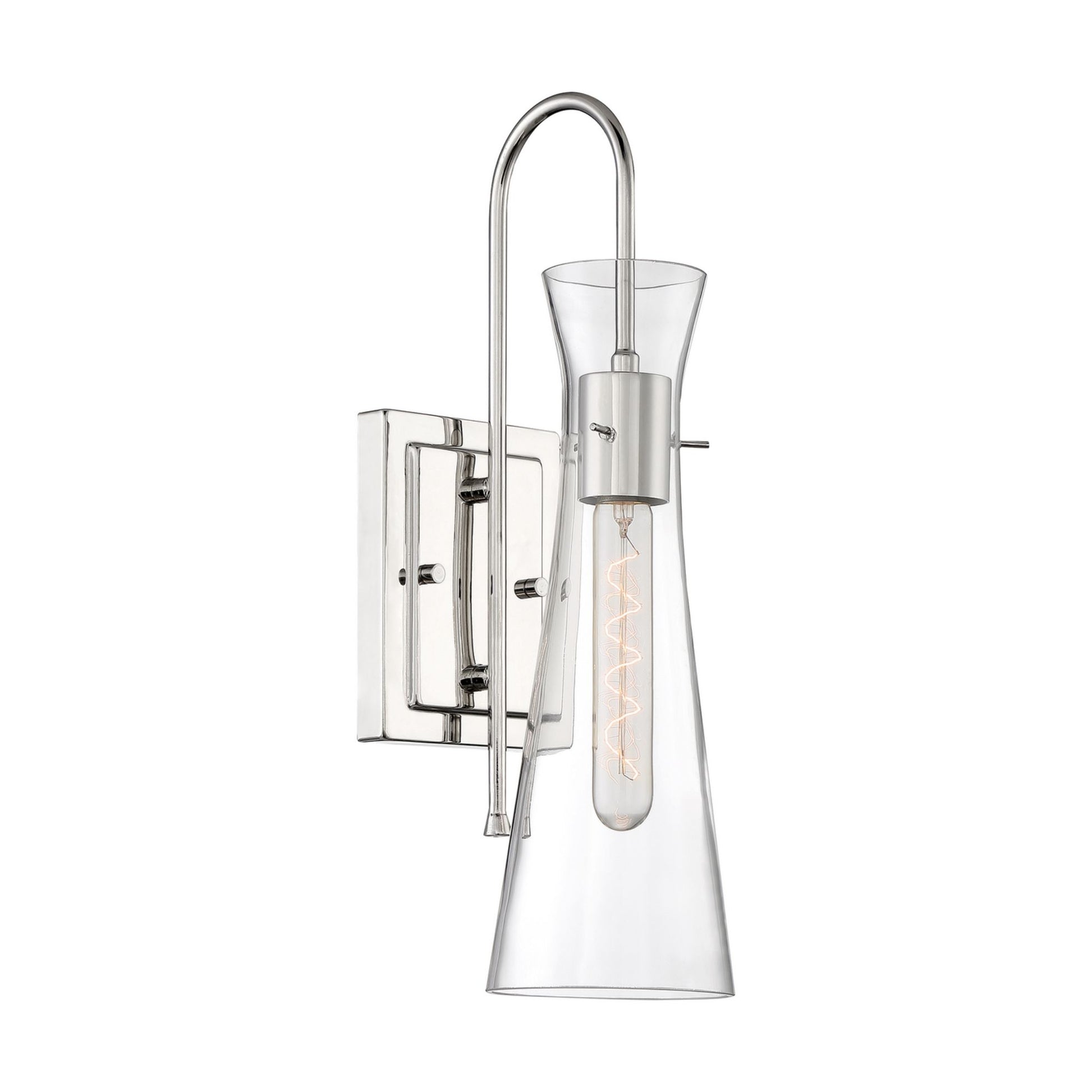 Bahari 5" Wall Sconce, Polished Nickel Finish - Bees Lighting