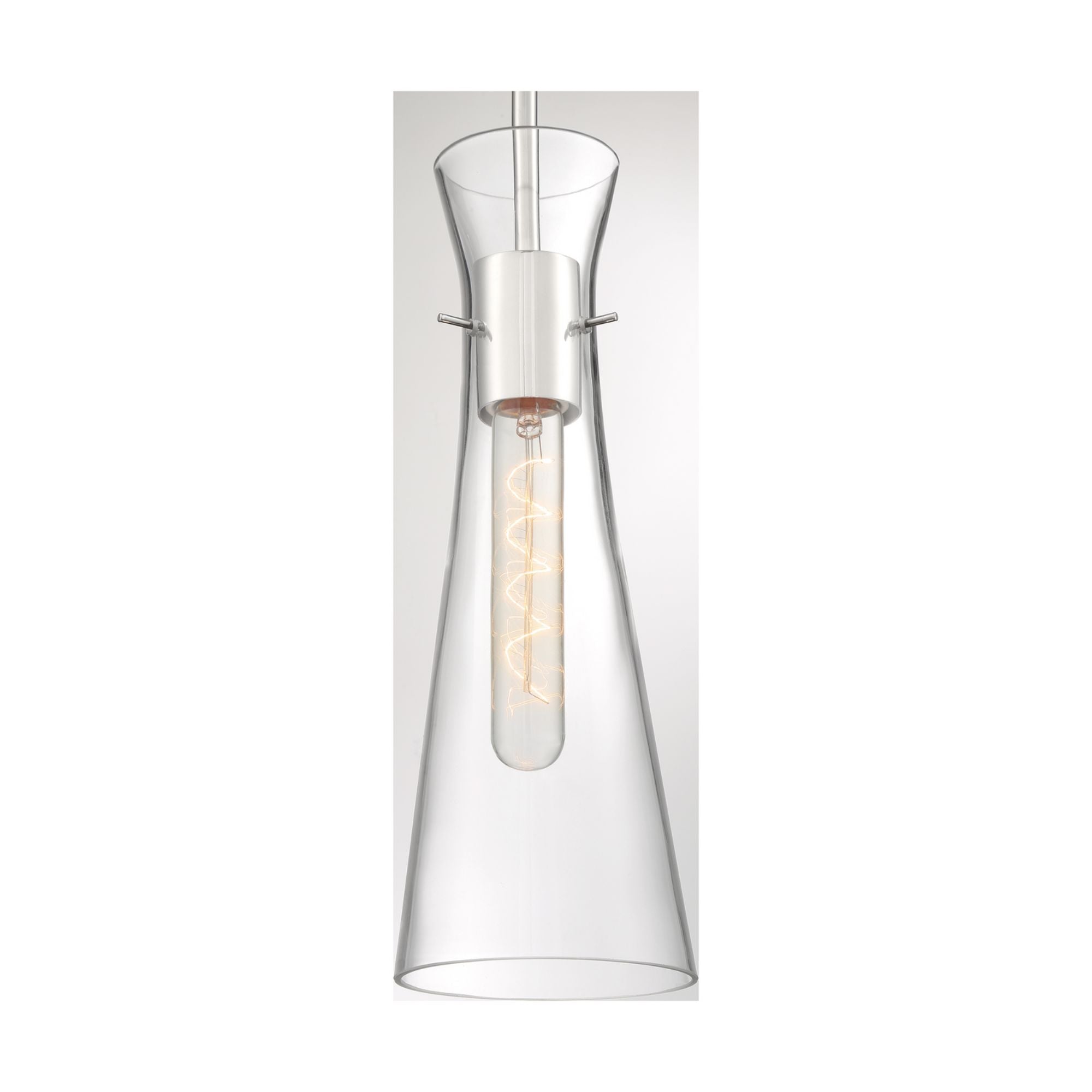 Bahari 4" Mini Pendant, Polished Nickel Finish - Bees Lighting
