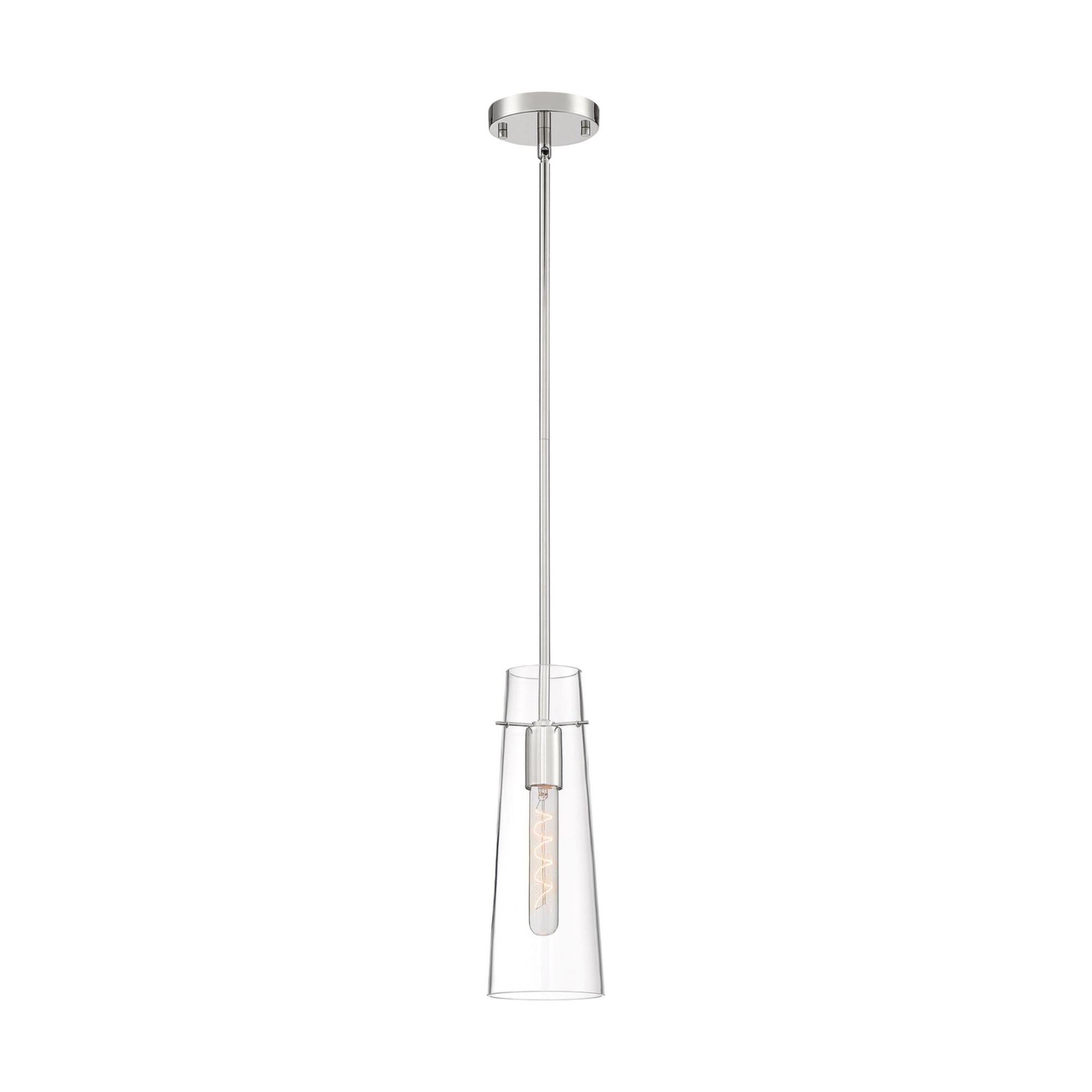 Alondra 4" Mini Pendant, Polished Nickel Finish - Bees Lighting