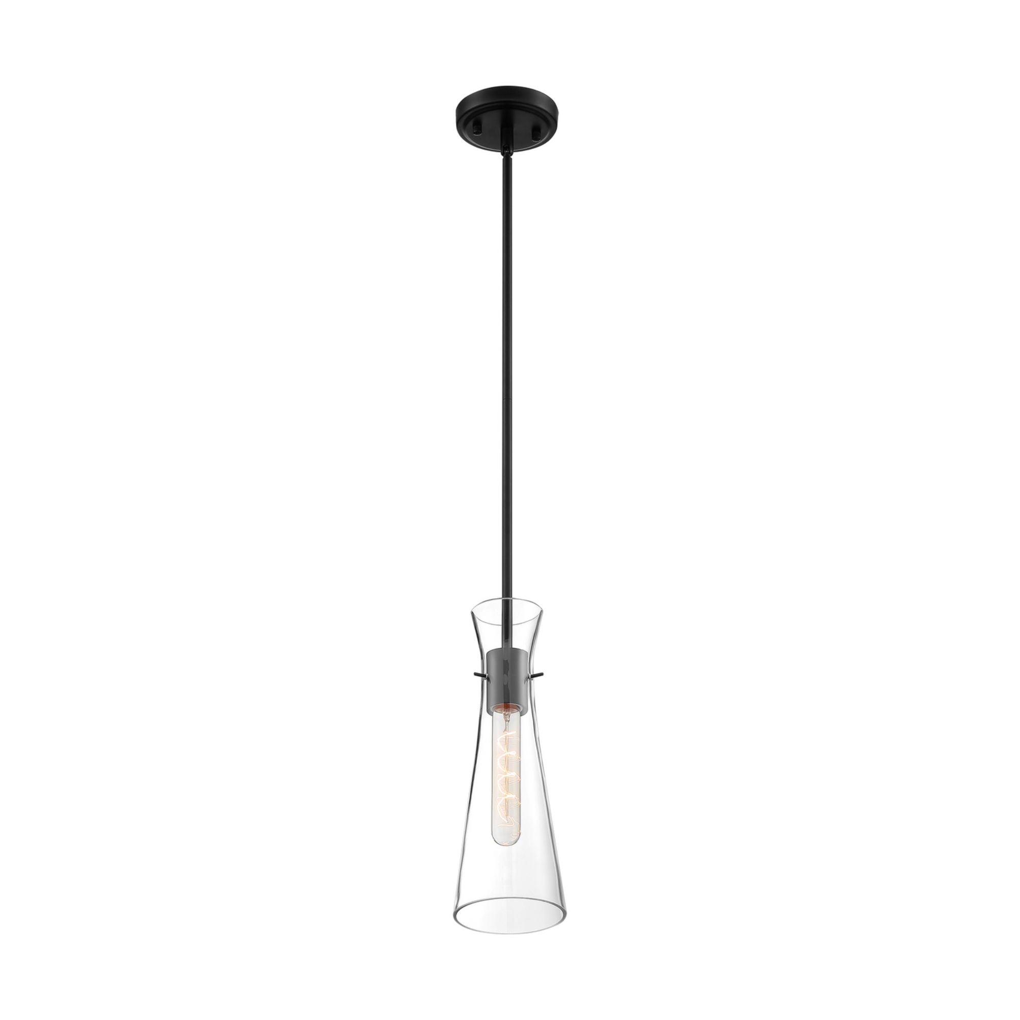 Bahari 4" Mini Pendant, Black Finish - Bees Lighting