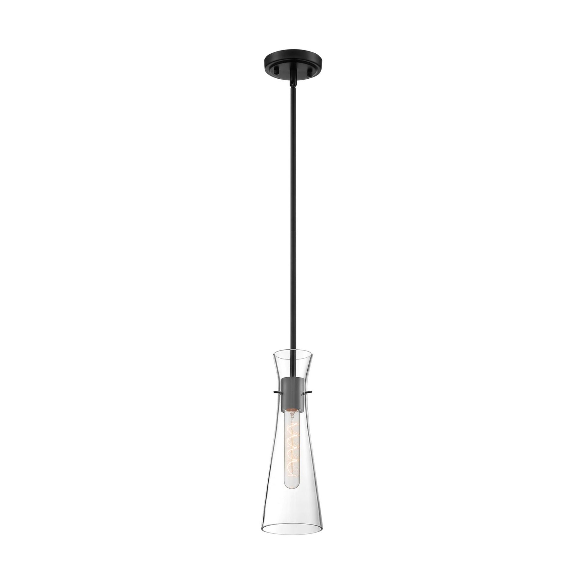 Bahari 4" Mini Pendant, Black Finish - Bees Lighting