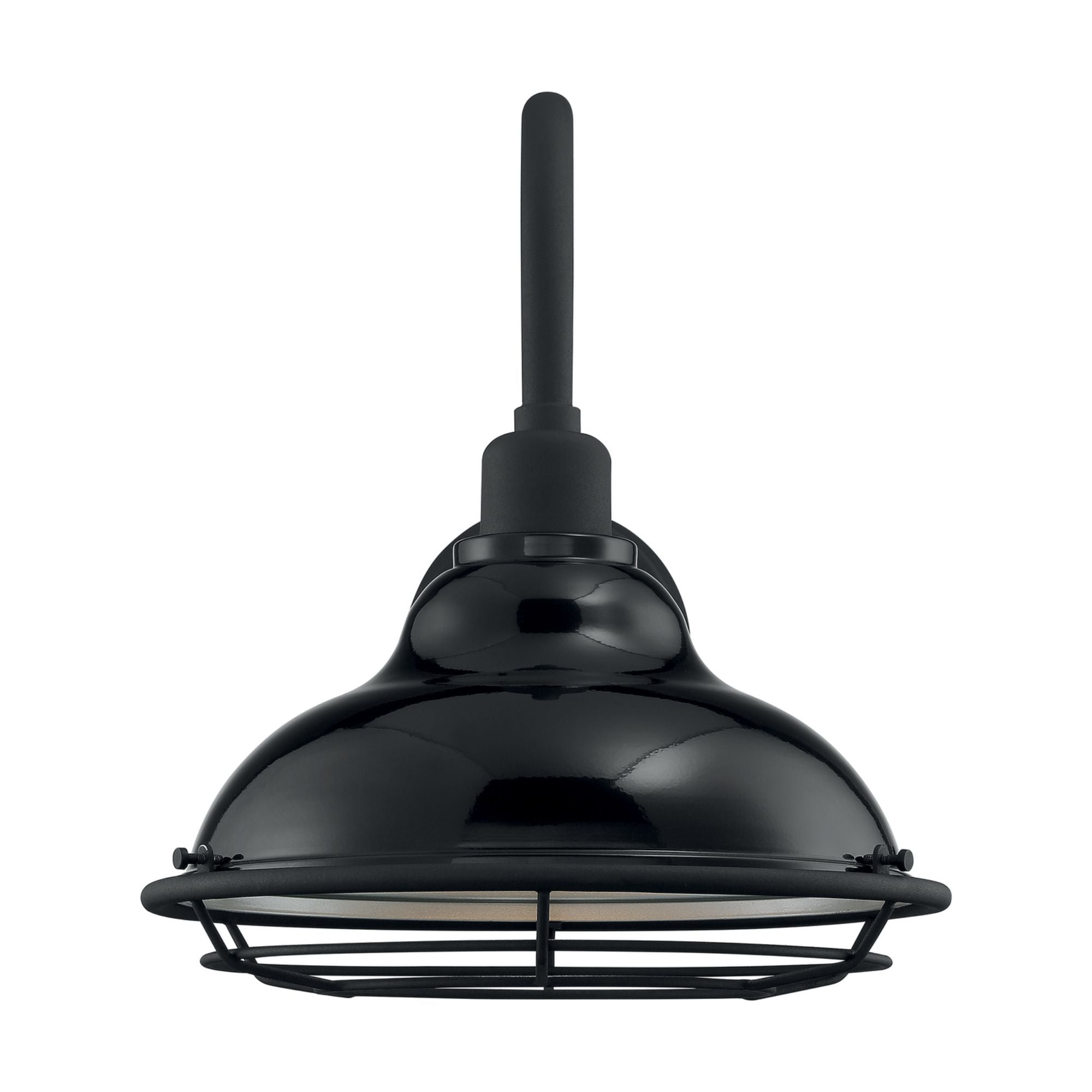 Newbridge 14" Outdoor Wall Mount, Gloss Black / Silver Finish - Bees Lighting