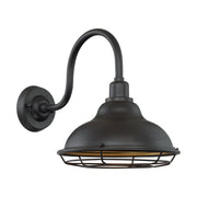 Newbridge 14" Outdoor Wall Mount, Dark Bronze / Gold Finish - Bees Lighting
