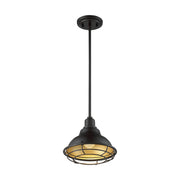 Newbridge 10" Pendant, Dark Bronze / Gold Finish - Bees Lighting