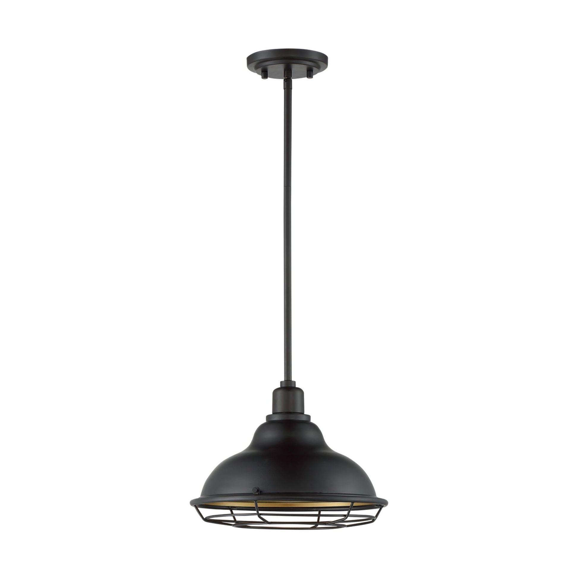 Newbridge 12" Pendant, Dark Bronze / Gold Finish - Bees Lighting