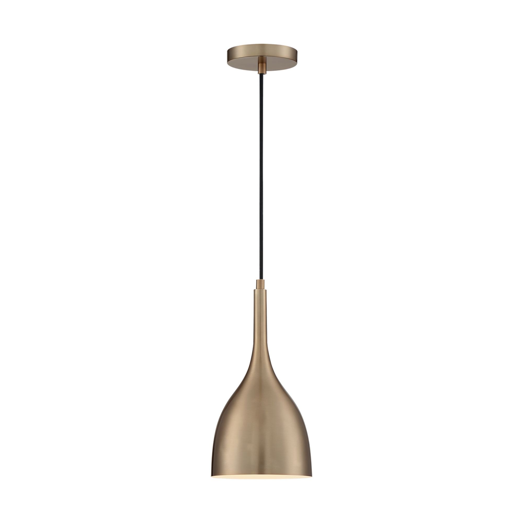 Bellcap 13" Pendant, Burnished Brass Finish - Bees Lighting
