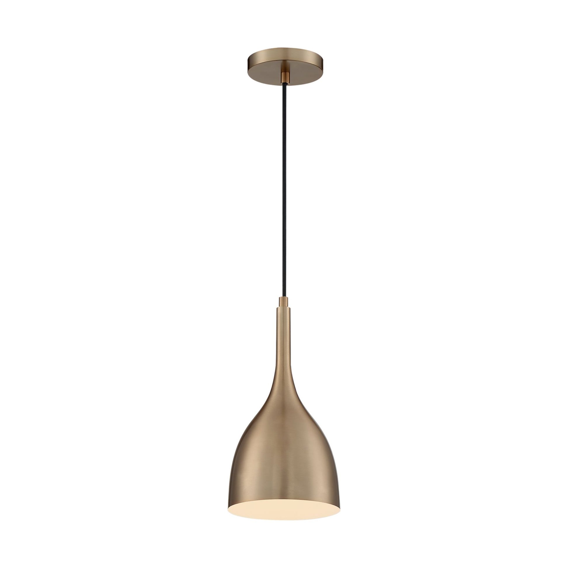 Bellcap 13" Pendant, Burnished Brass Finish - Bees Lighting