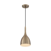 Bellcap 13" Pendant, Burnished Brass Finish - Bees Lighting