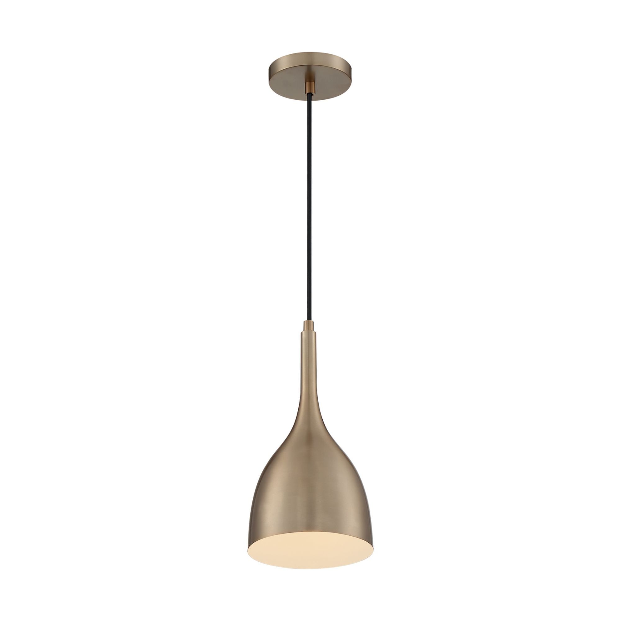 Bellcap 13" Pendant, Burnished Brass Finish - Bees Lighting