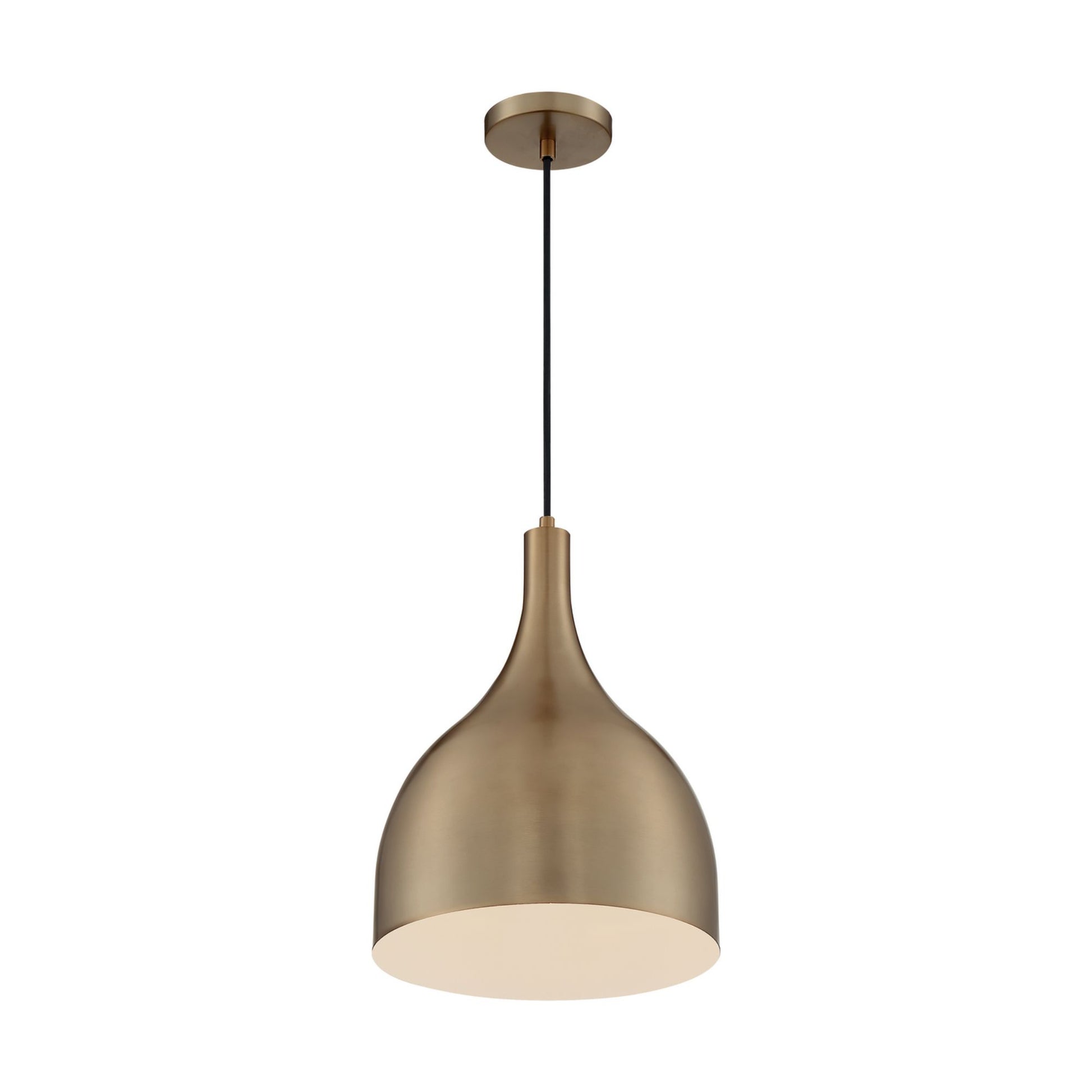 Bellcap 16" Pendant, Burnished Brass Finish - Bees Lighting