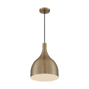 Bellcap 16" Pendant, Burnished Brass Finish - Bees Lighting