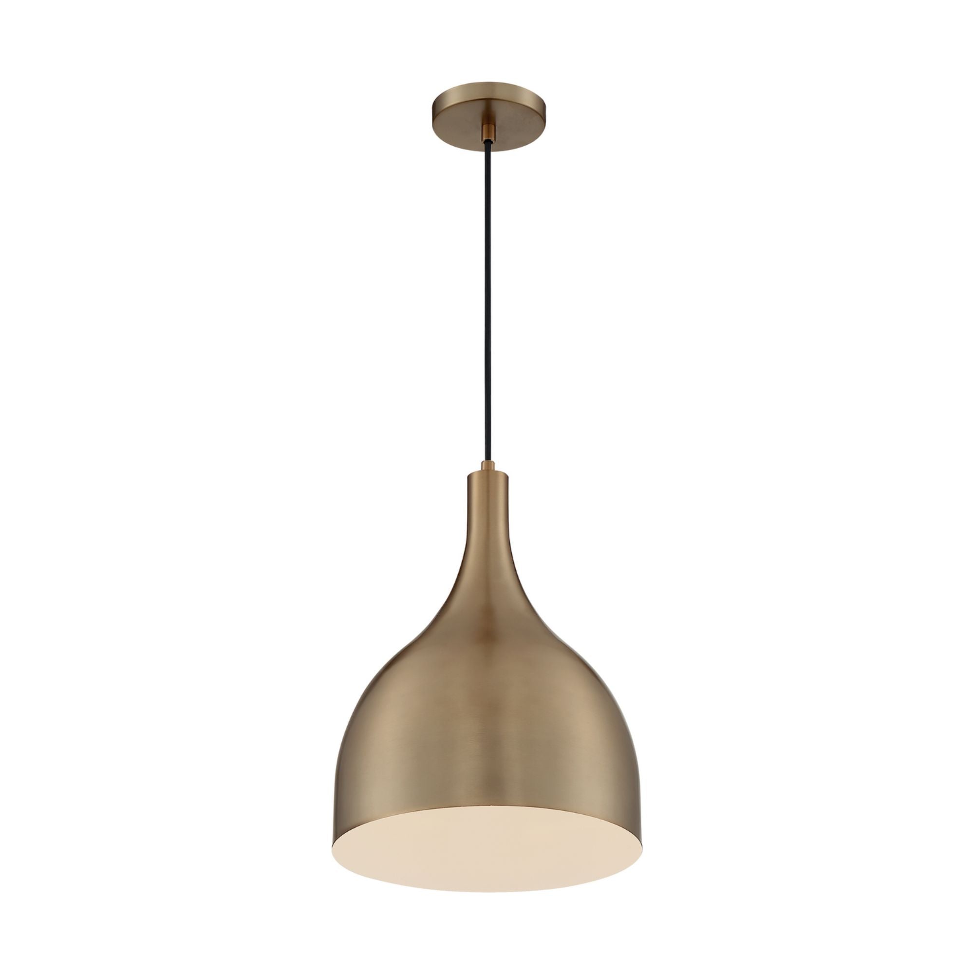 Bellcap 16" Pendant, Burnished Brass Finish - Bees Lighting