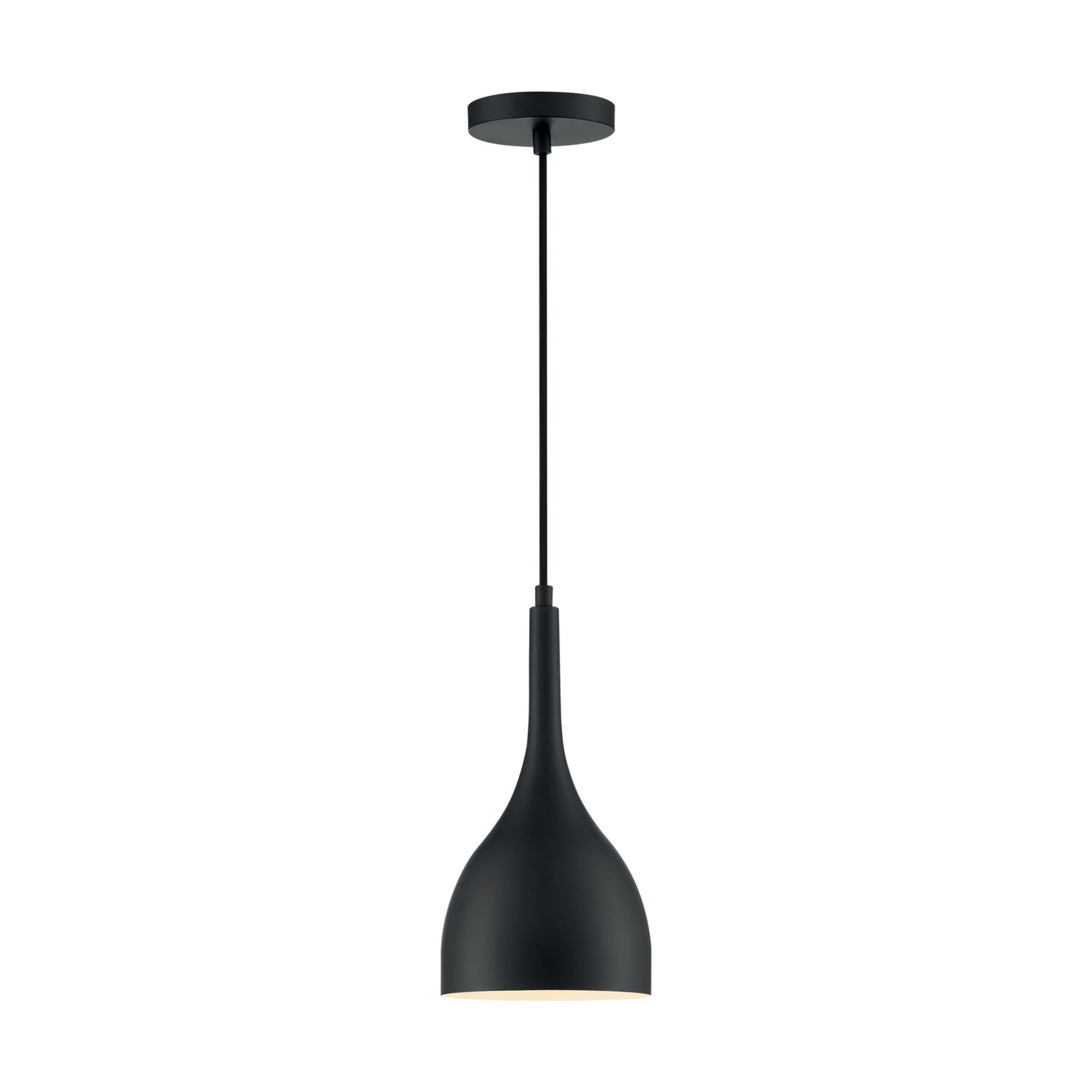 Bellcap 13" Pendant, Matte Black Finish - Bees Lighting