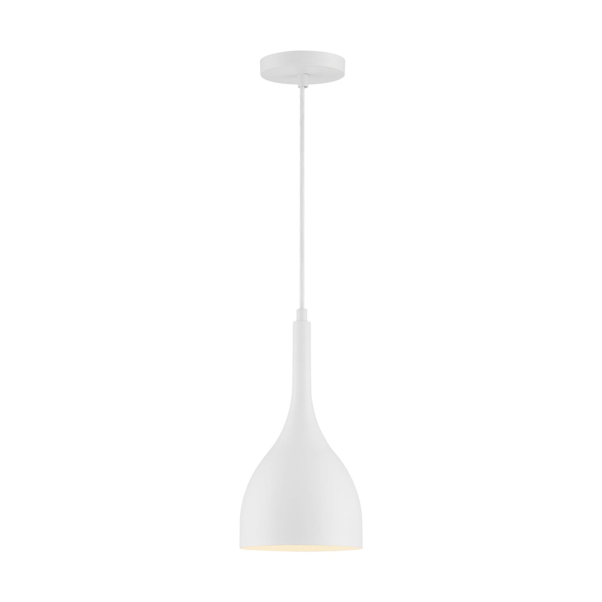Bellcap 13" Pendant, Matte White Finish - Bees Lighting