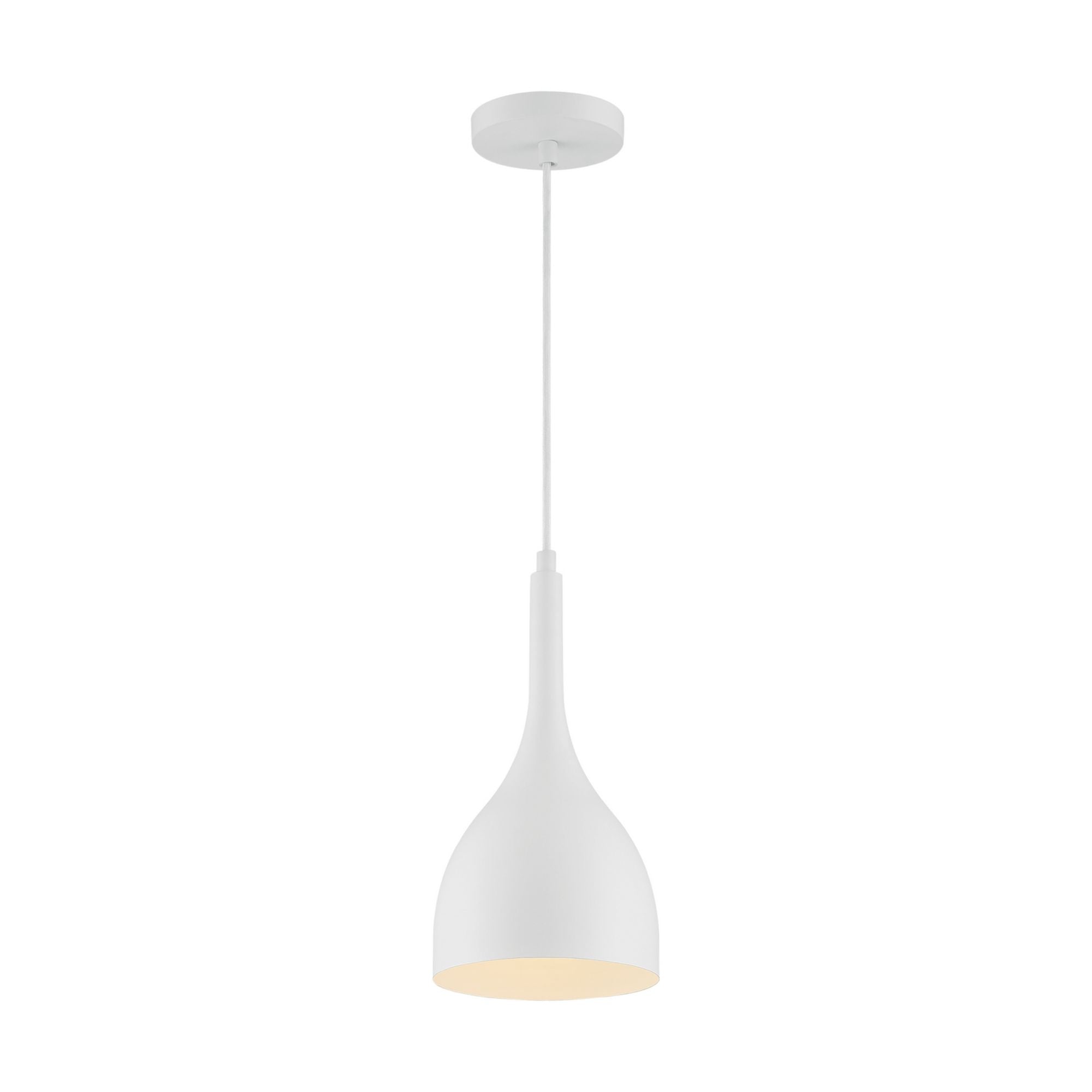 Bellcap 13" Pendant, Matte White Finish - Bees Lighting
