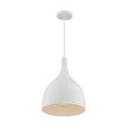 Bellcap 16" Pendant, Matte White Finish - Bees Lighting