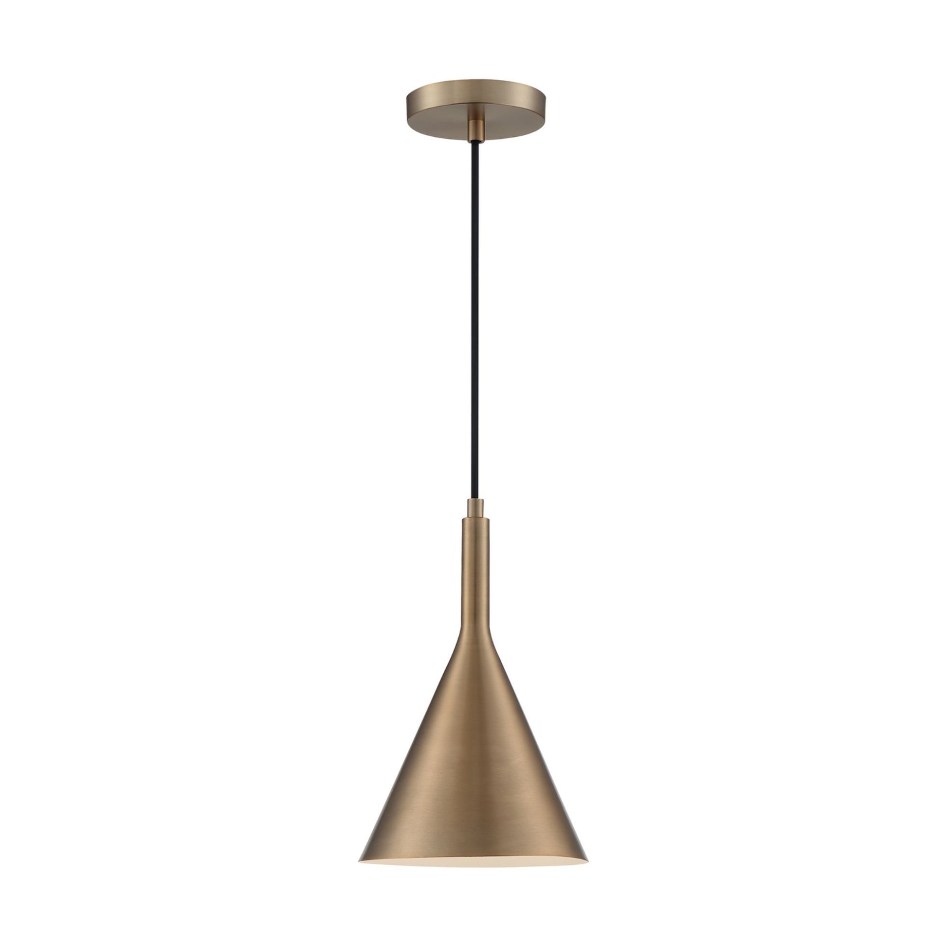 Lightcap 8" Pendant, Brass Finish - Bees Lighting