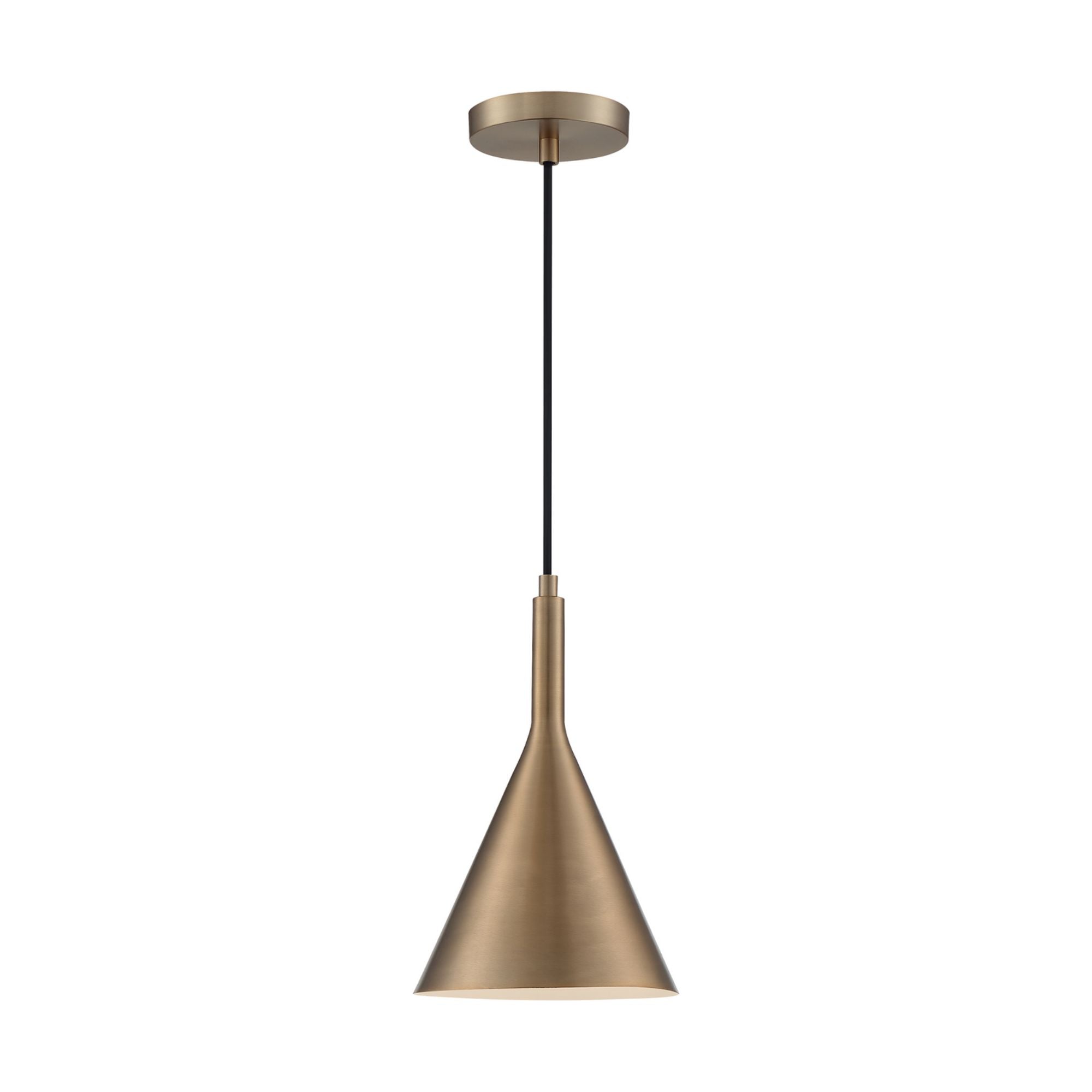 Lightcap 8" Pendant, Brass Finish - Bees Lighting