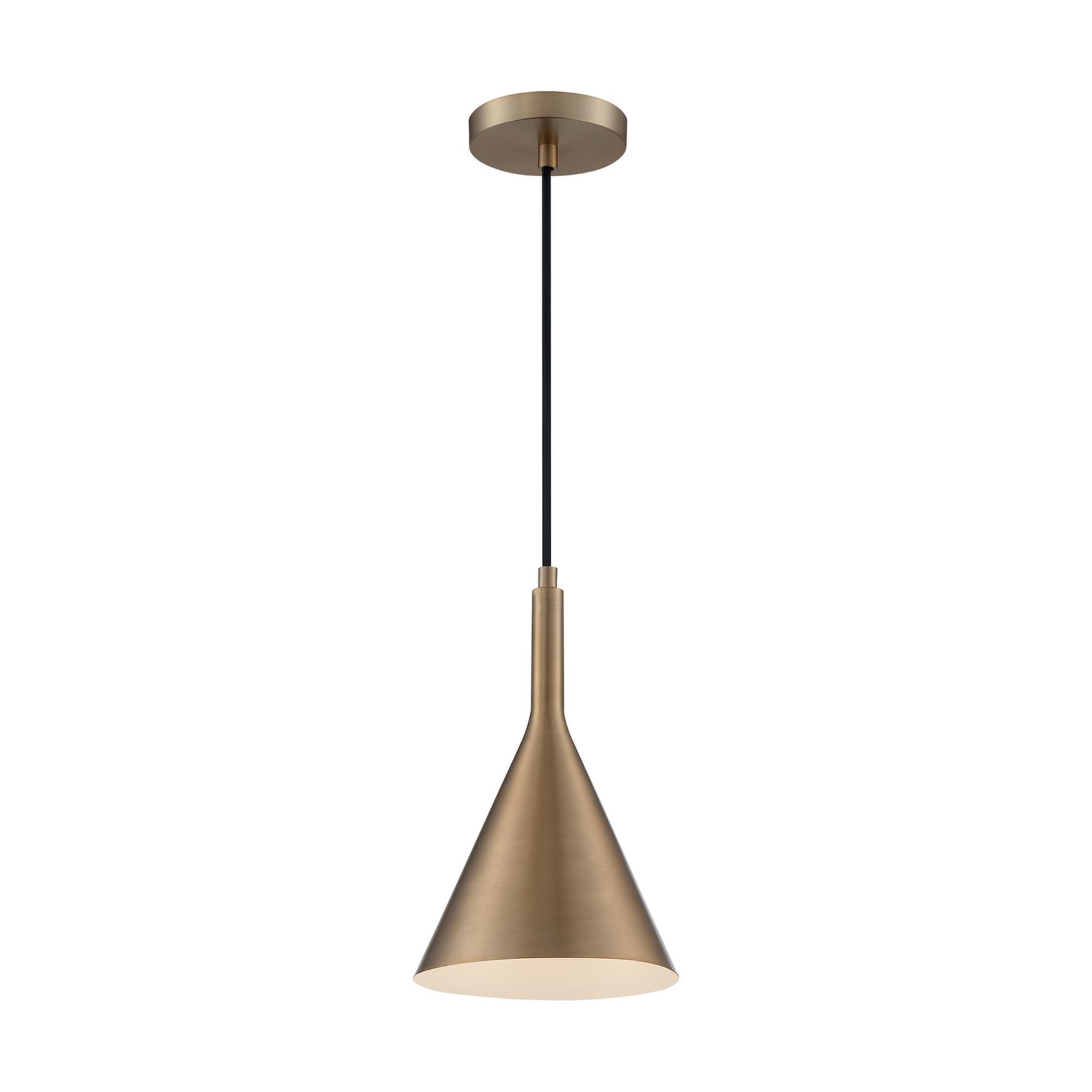 Lightcap 8" Pendant, Brass Finish - Bees Lighting