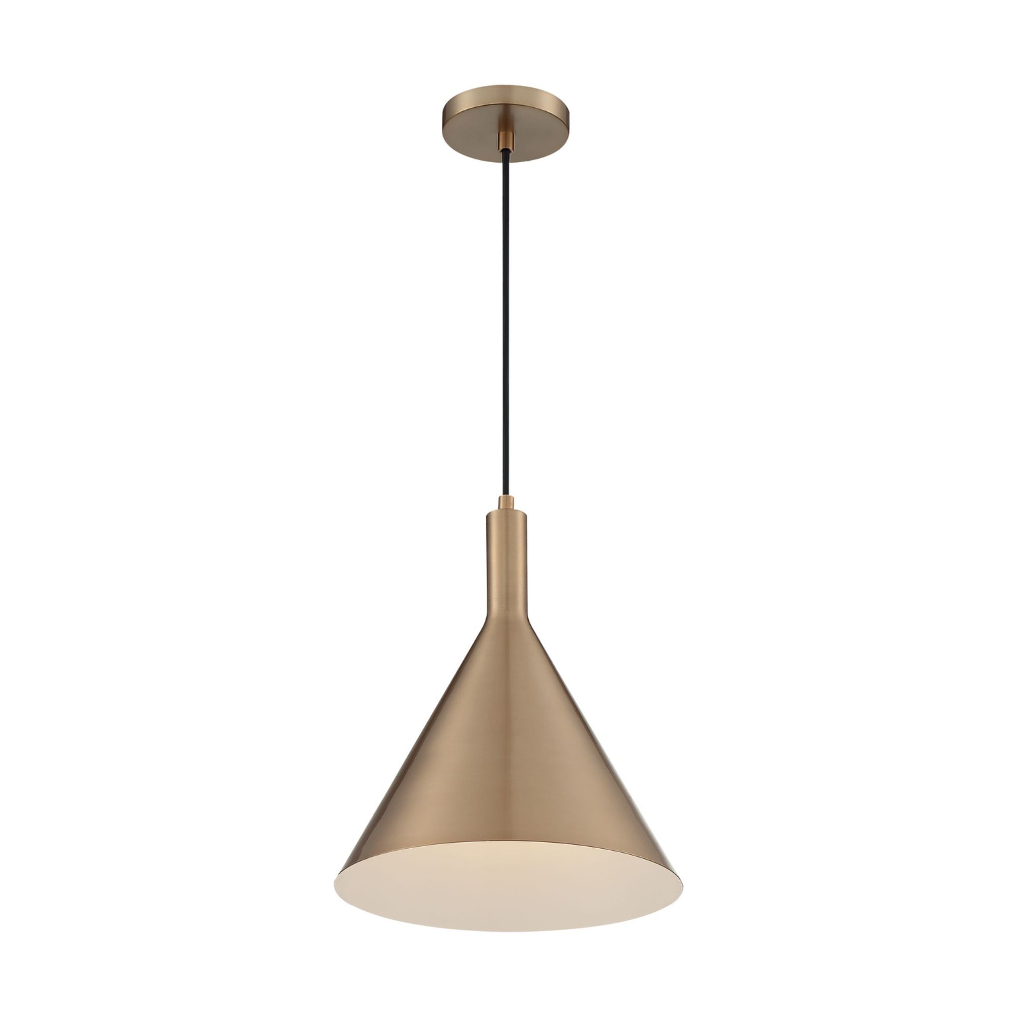 Lightcap 12" Pendant, Brass Finish - Bees Lighting
