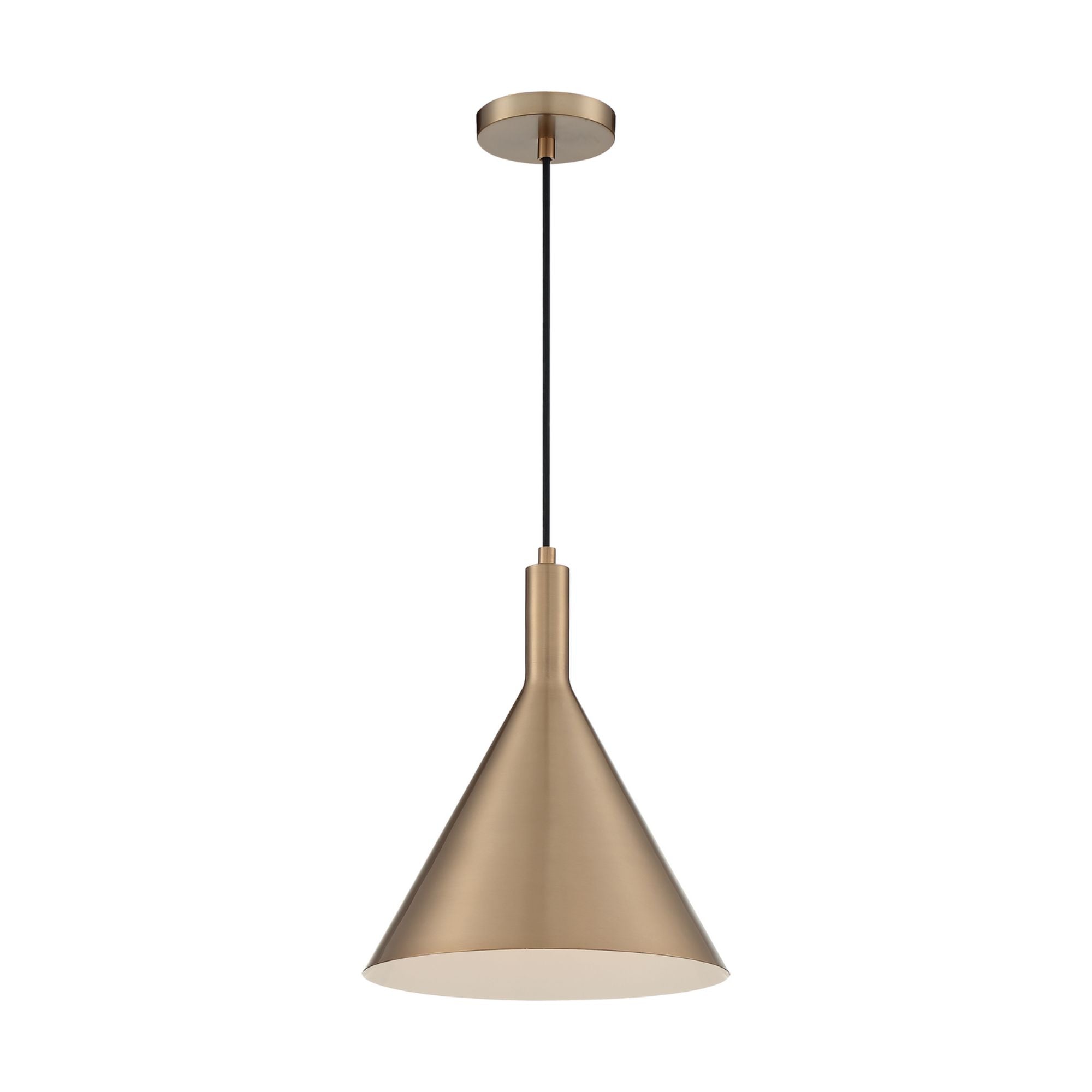 Lightcap 12" Pendant, Brass Finish - Bees Lighting