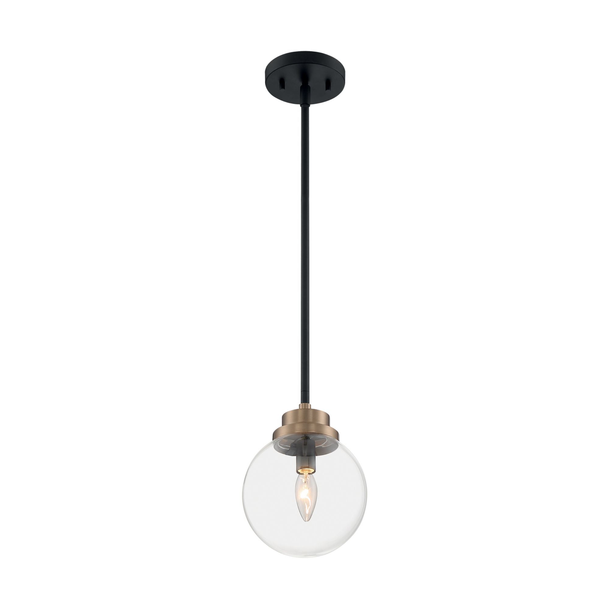 Axis 8 in. Pendant Light, Clear Glass - Bees Lighting