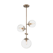 Sky Pendant Light Black Finish, Clear Glass - Bees Lighting